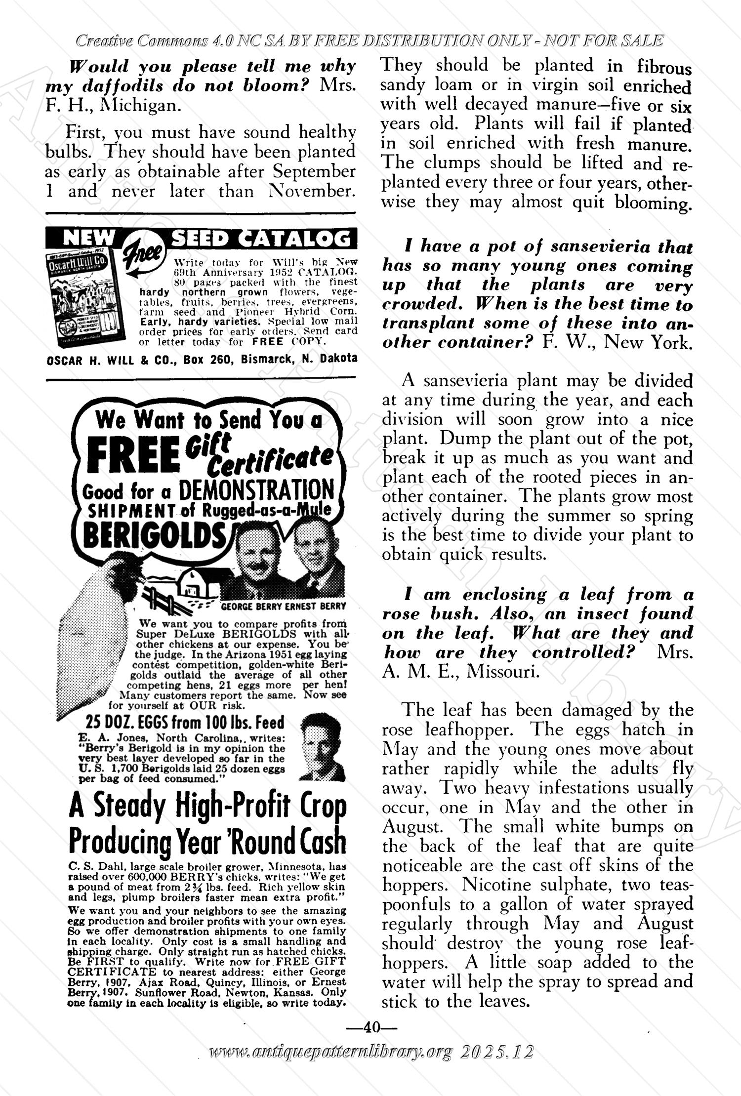 I-WB174 The Workbasket Volume 17 January 1952 No. 4