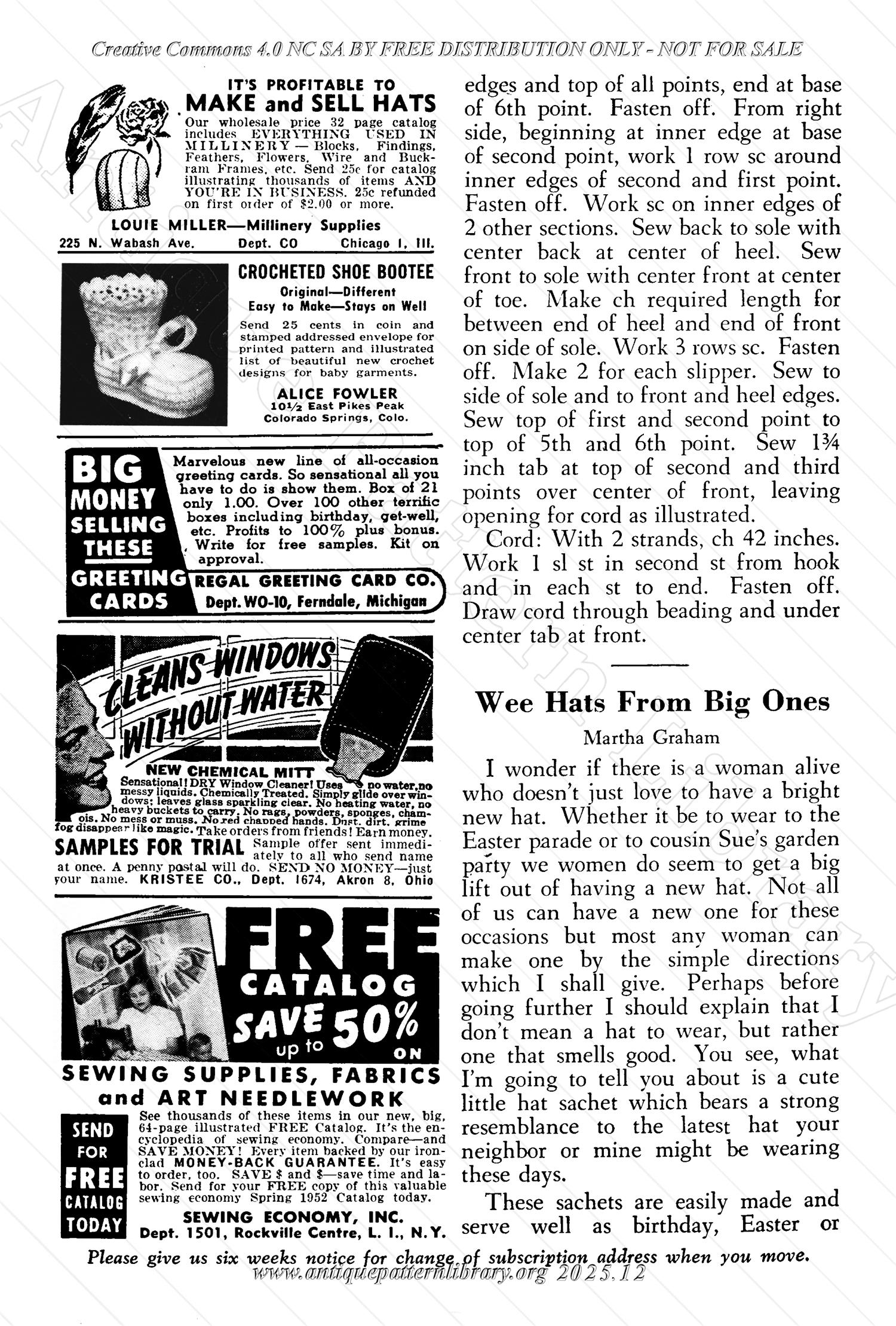 I-WB174 The Workbasket Volume 17 January 1952 No. 4