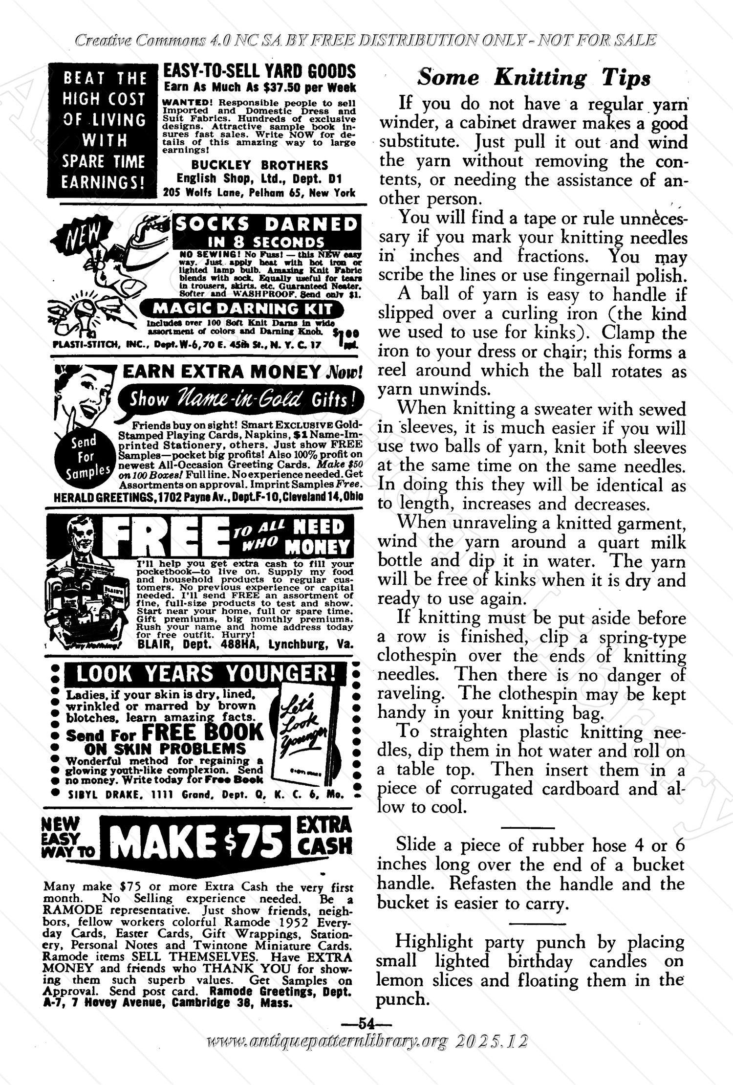 I-WB174 The Workbasket Volume 17 January 1952 No. 4
