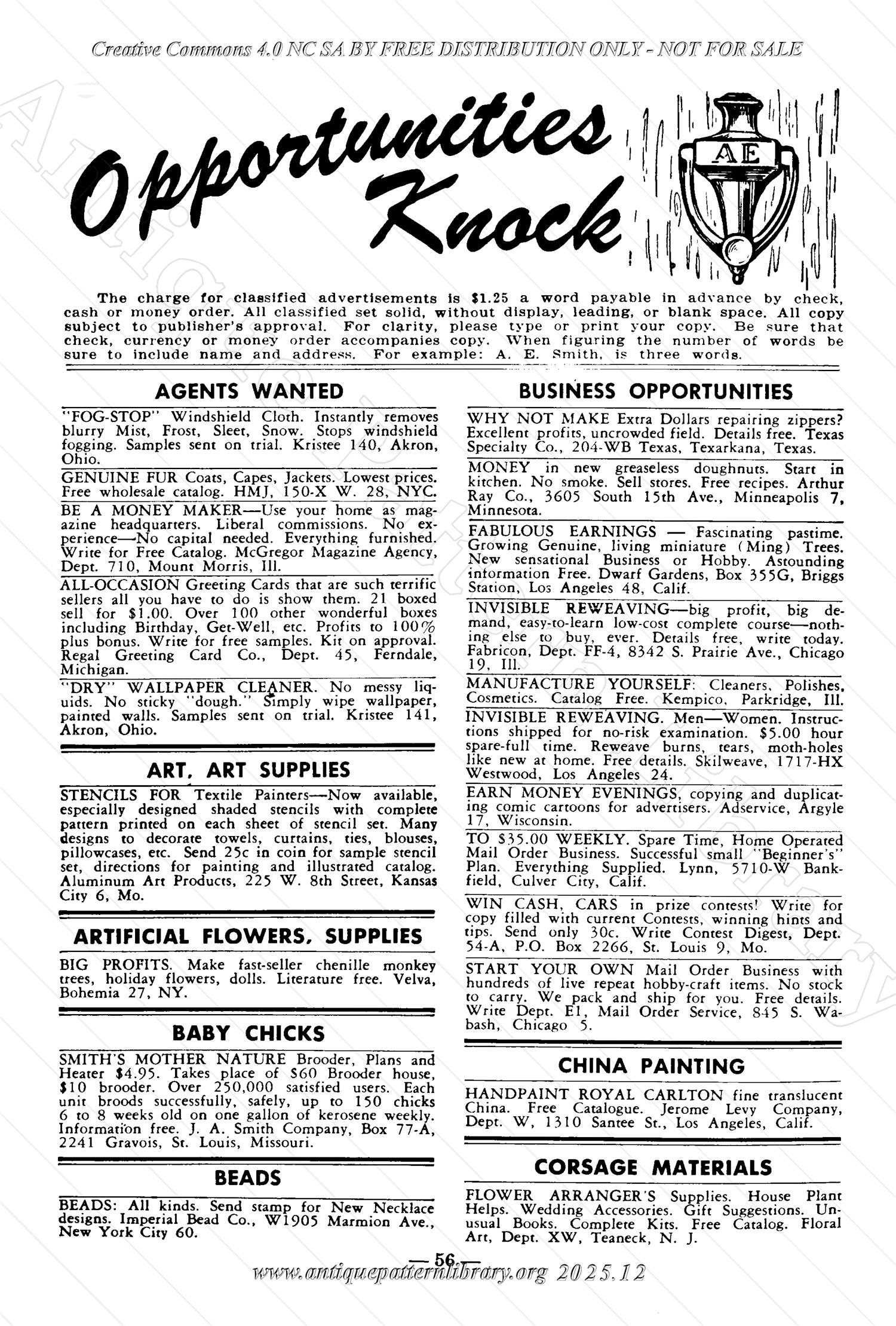 I-WB174 The Workbasket Volume 17 January 1952 No. 4