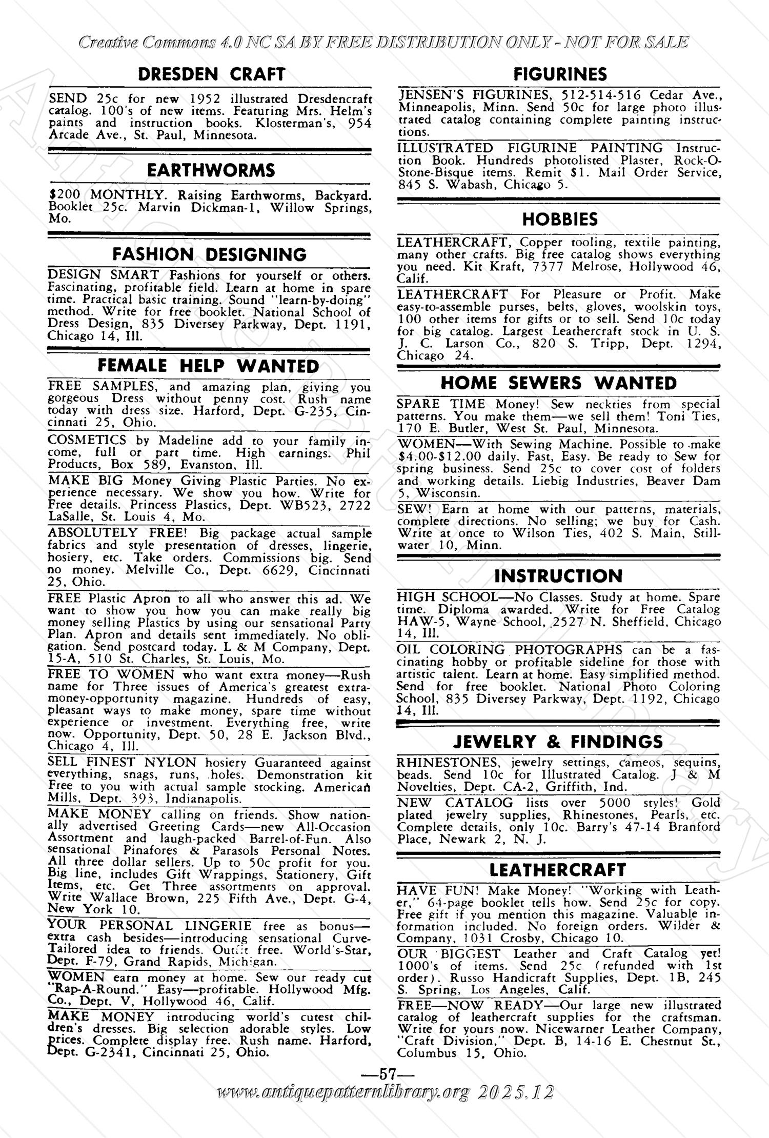 I-WB174 The Workbasket Volume 17 January 1952 No. 4