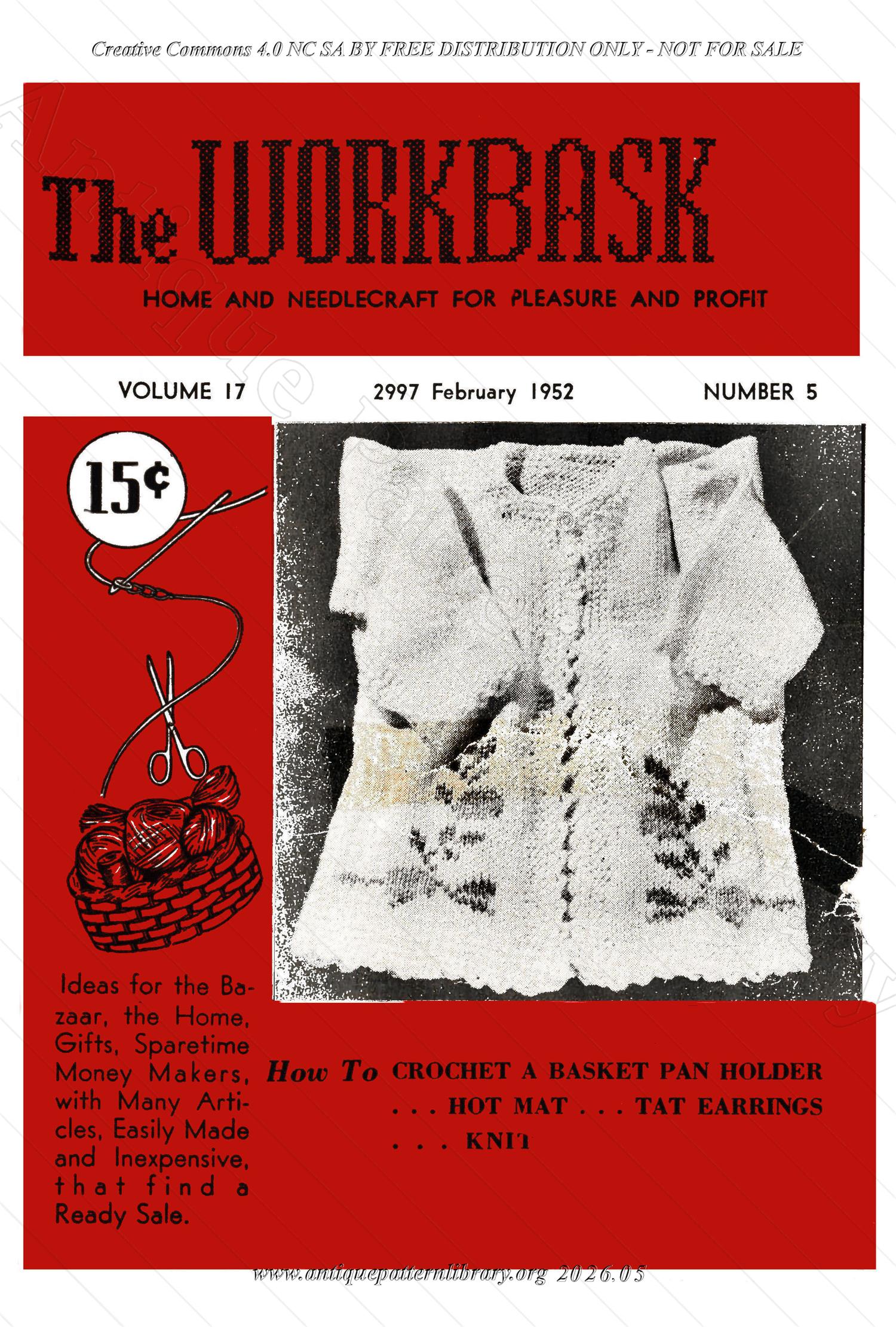 I-WB175 The Workbasket Volume 17 February 1952 No. 5