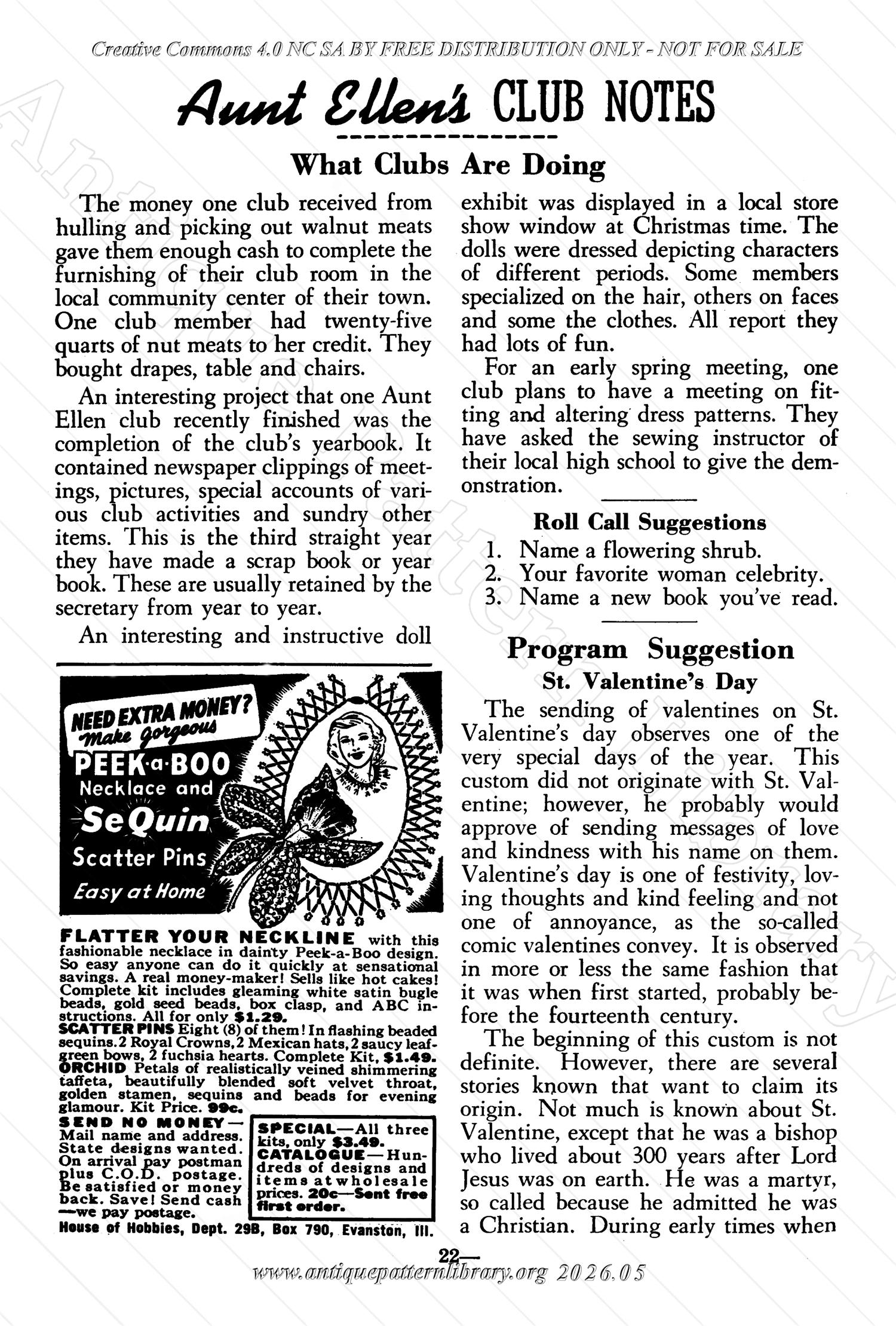 I-WB175 The Workbasket Volume 17 February 1952 No. 5