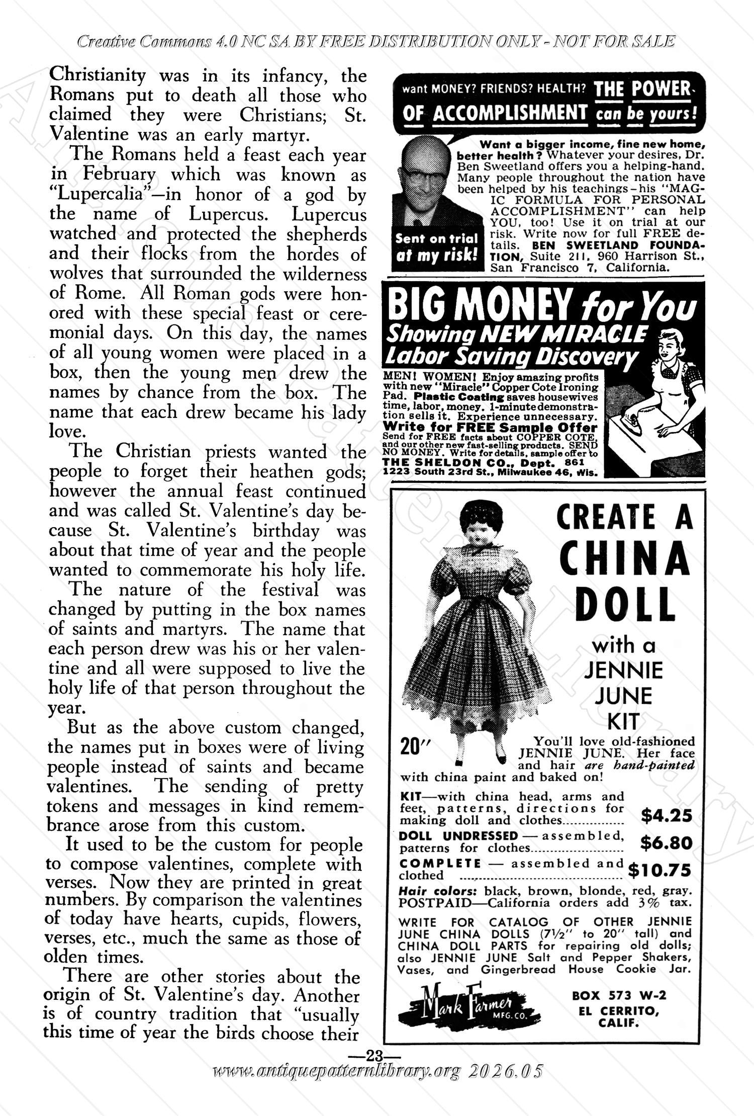 I-WB175 The Workbasket Volume 17 February 1952 No. 5