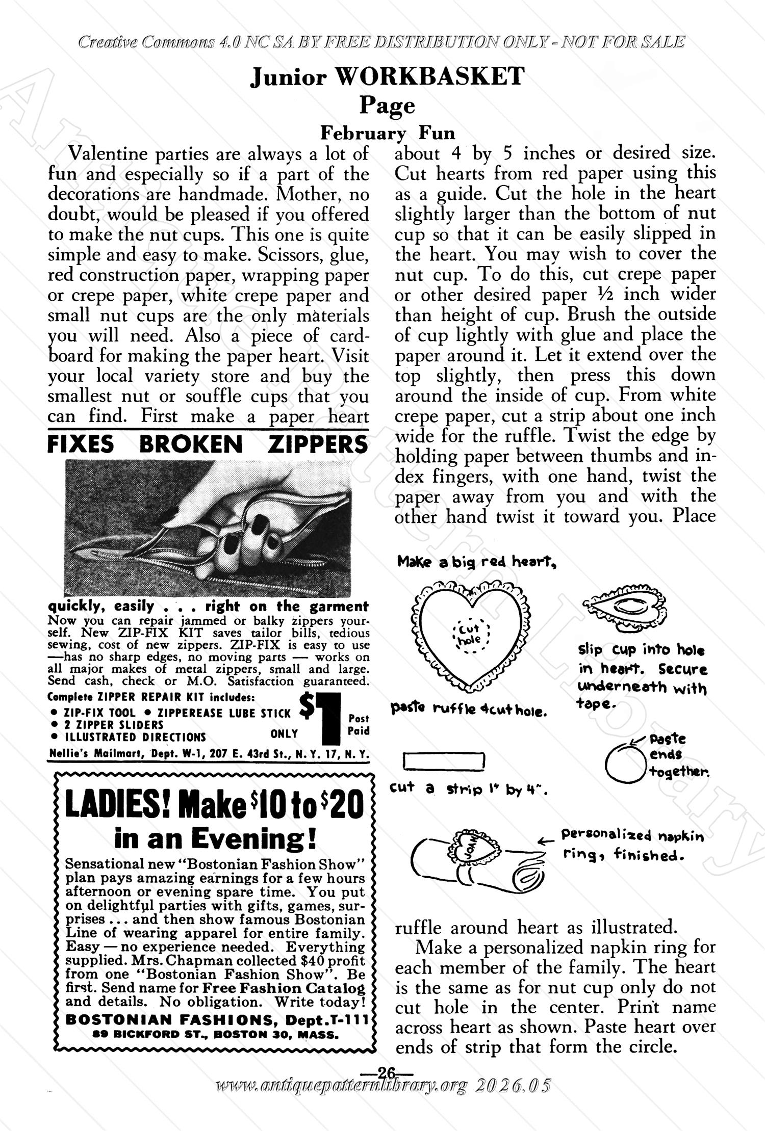 I-WB175 The Workbasket Volume 17 February 1952 No. 5