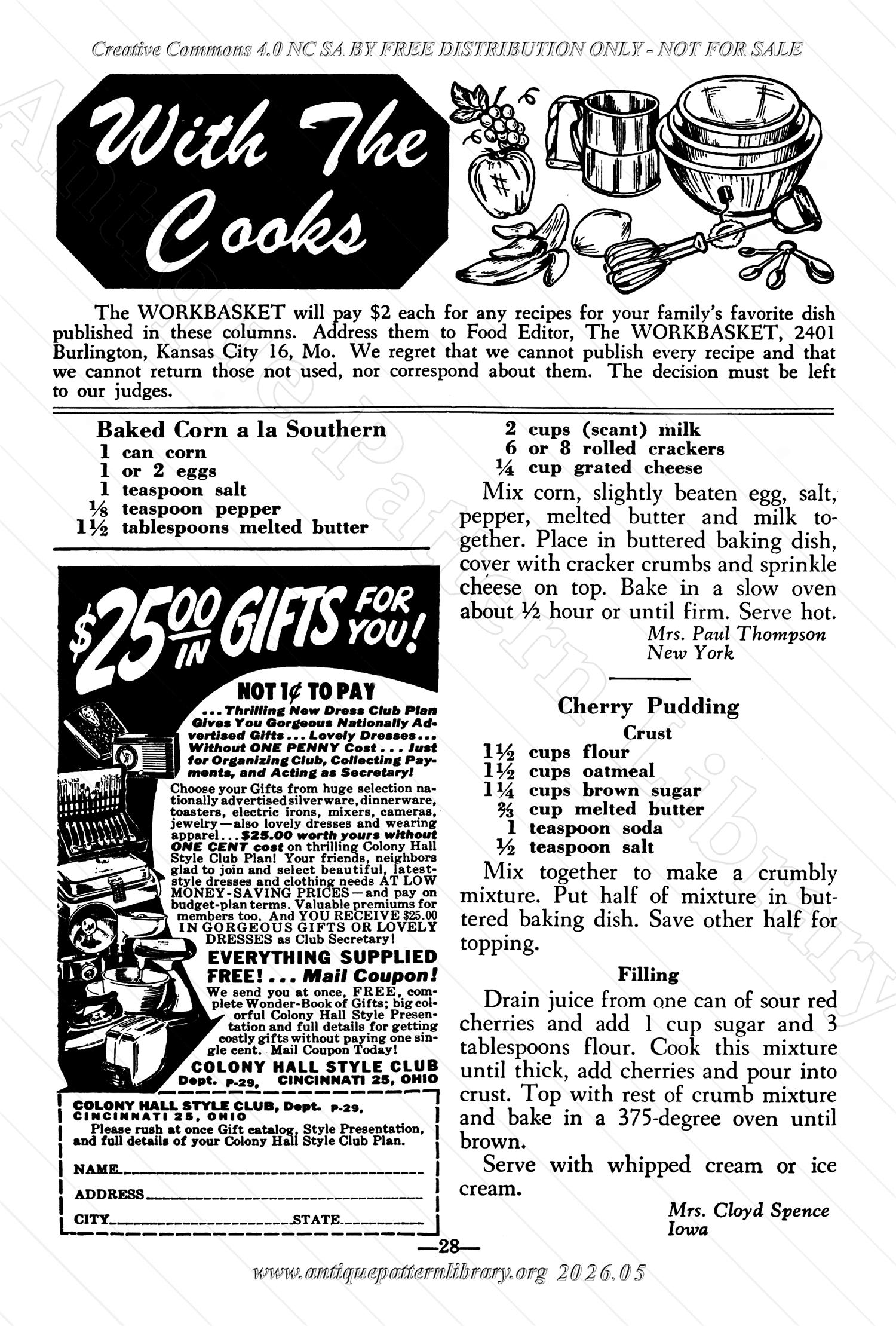 I-WB175 The Workbasket Volume 17 February 1952 No. 5