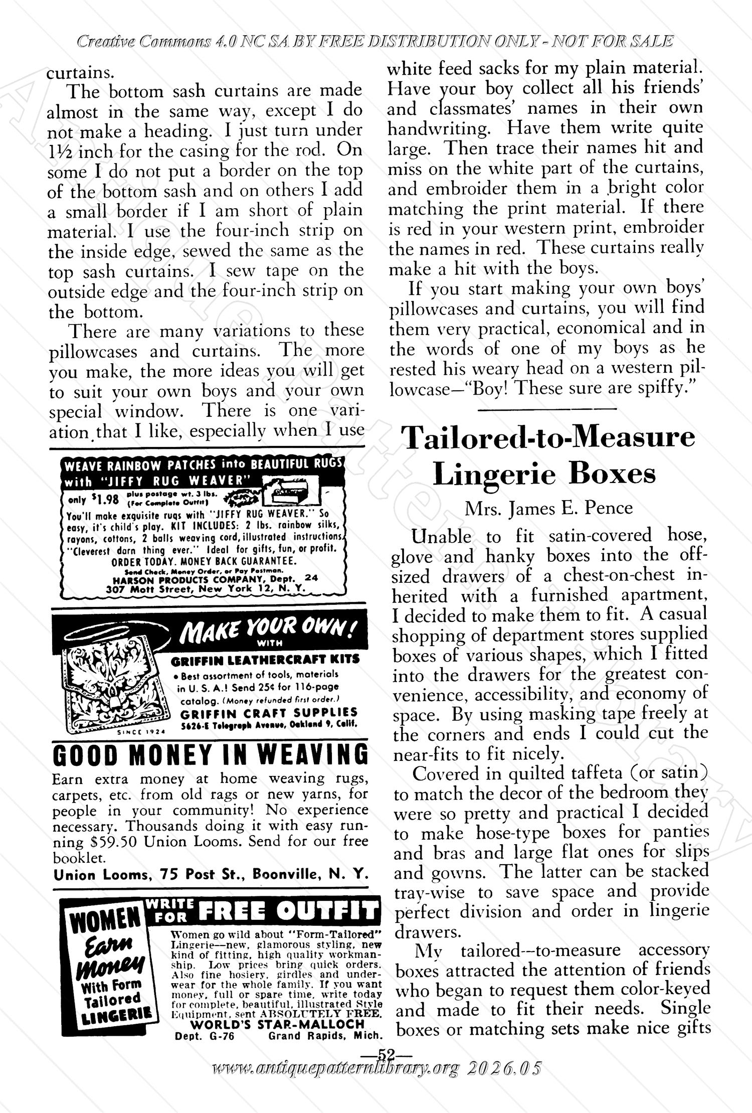 I-WB175 The Workbasket Volume 17 February 1952 No. 5