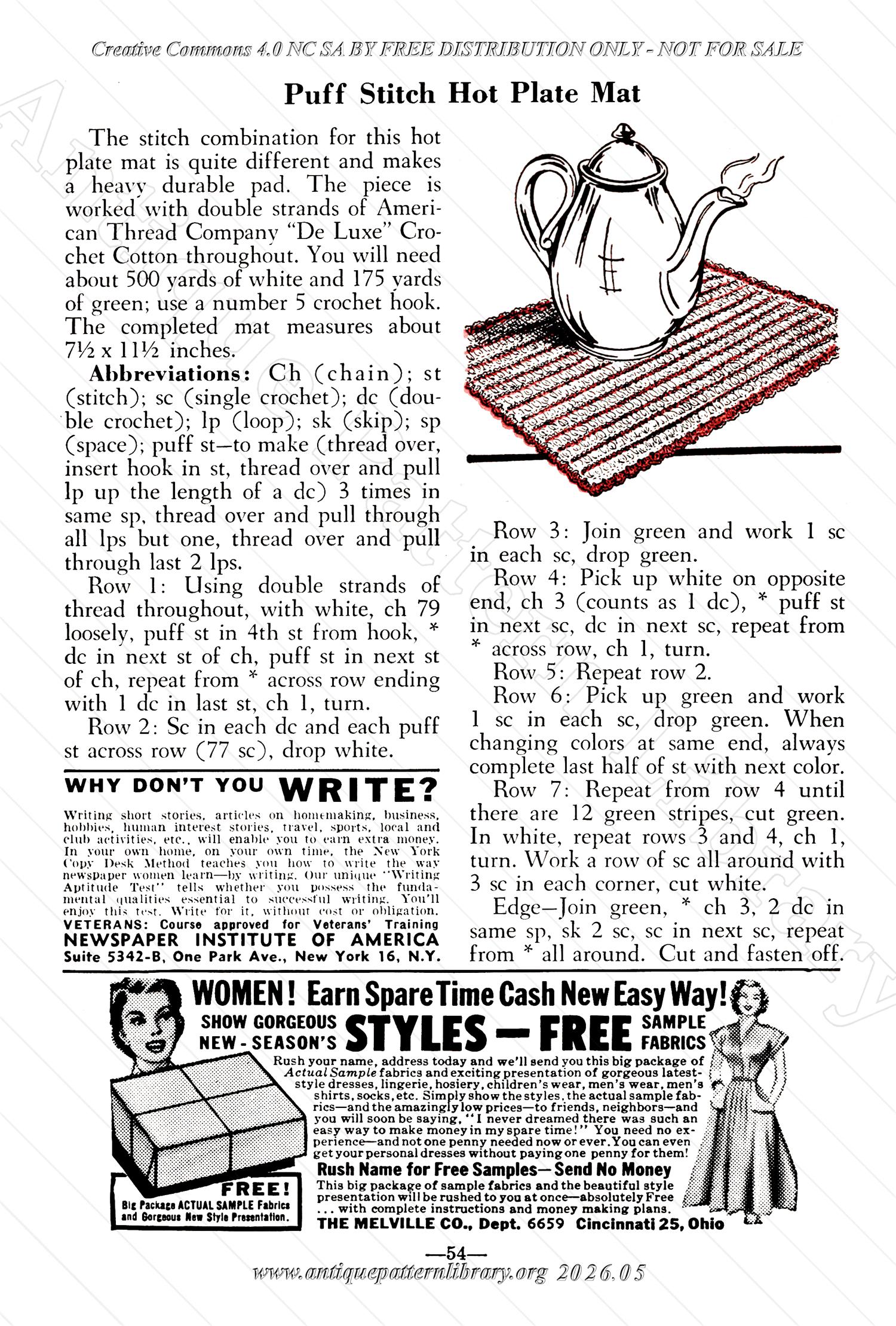I-WB175 The Workbasket Volume 17 February 1952 No. 5