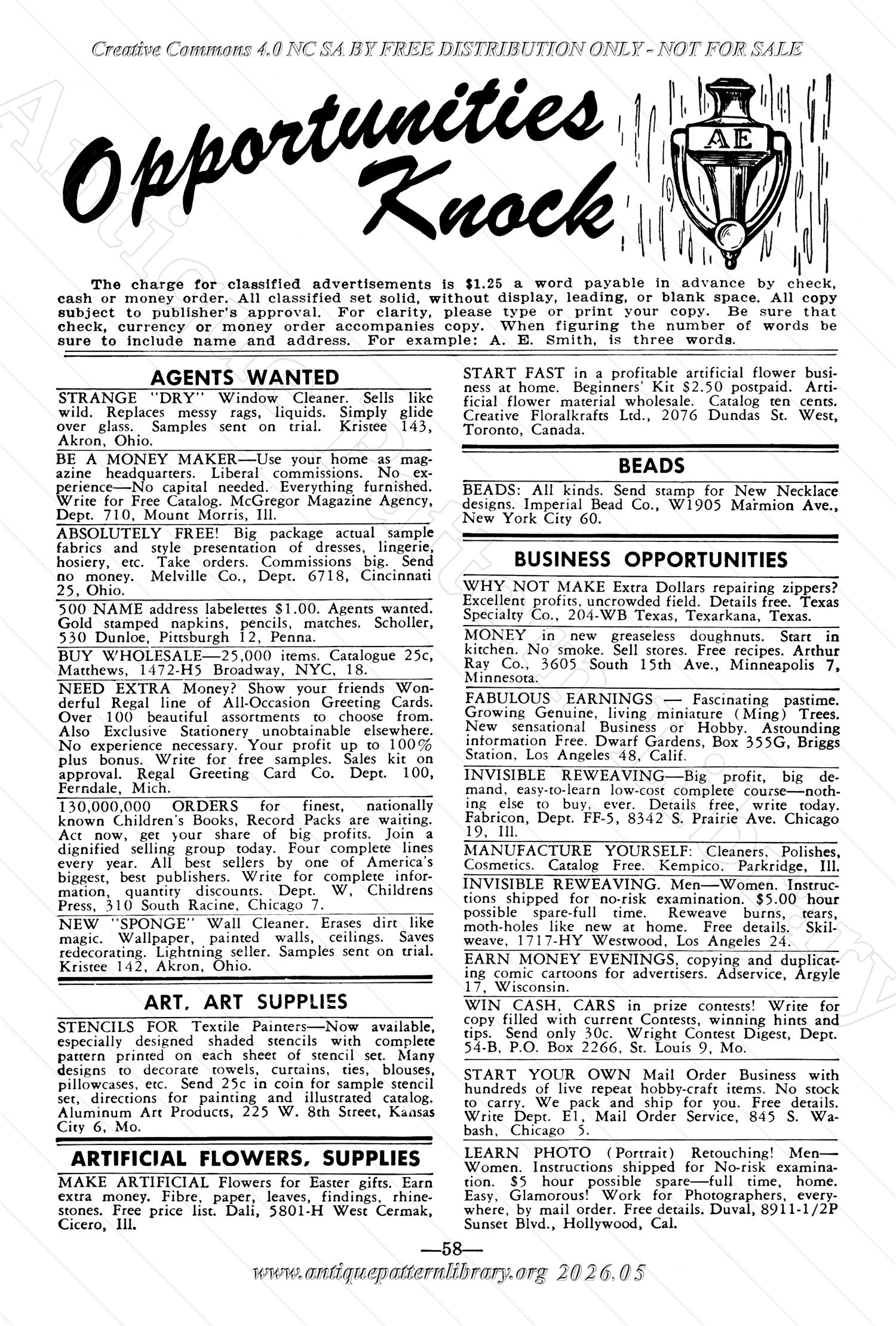I-WB175 The Workbasket Volume 17 February 1952 No. 5