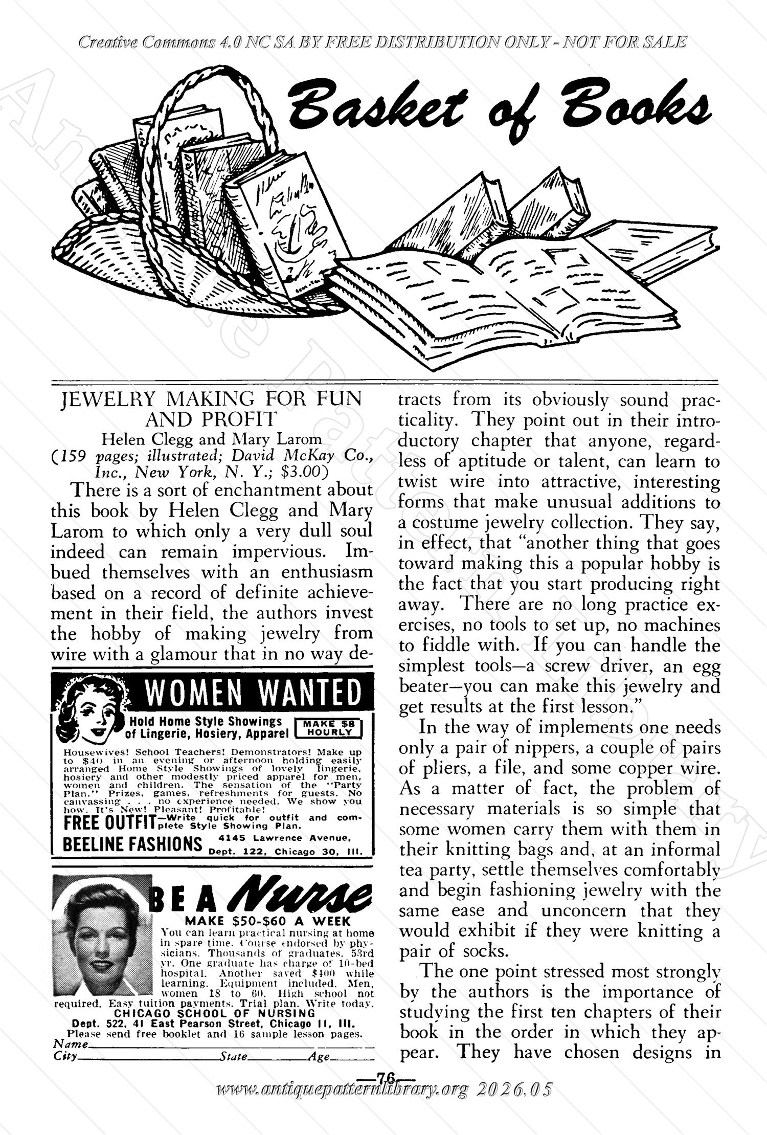 I-WB175 The Workbasket Volume 17 February 1952 No. 5