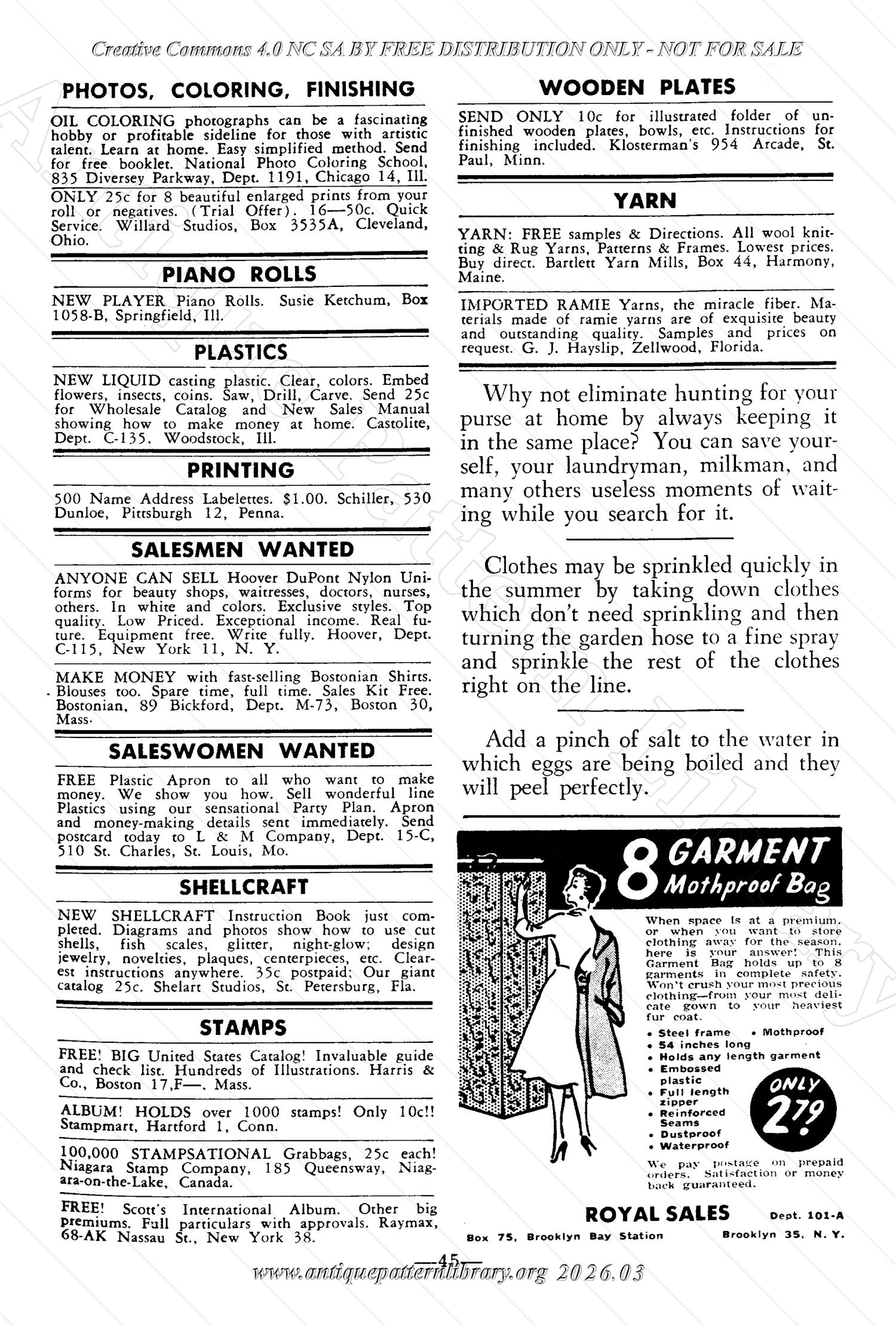 I-WB176 The Workbasket Volume 17 March 1952 No. 6
