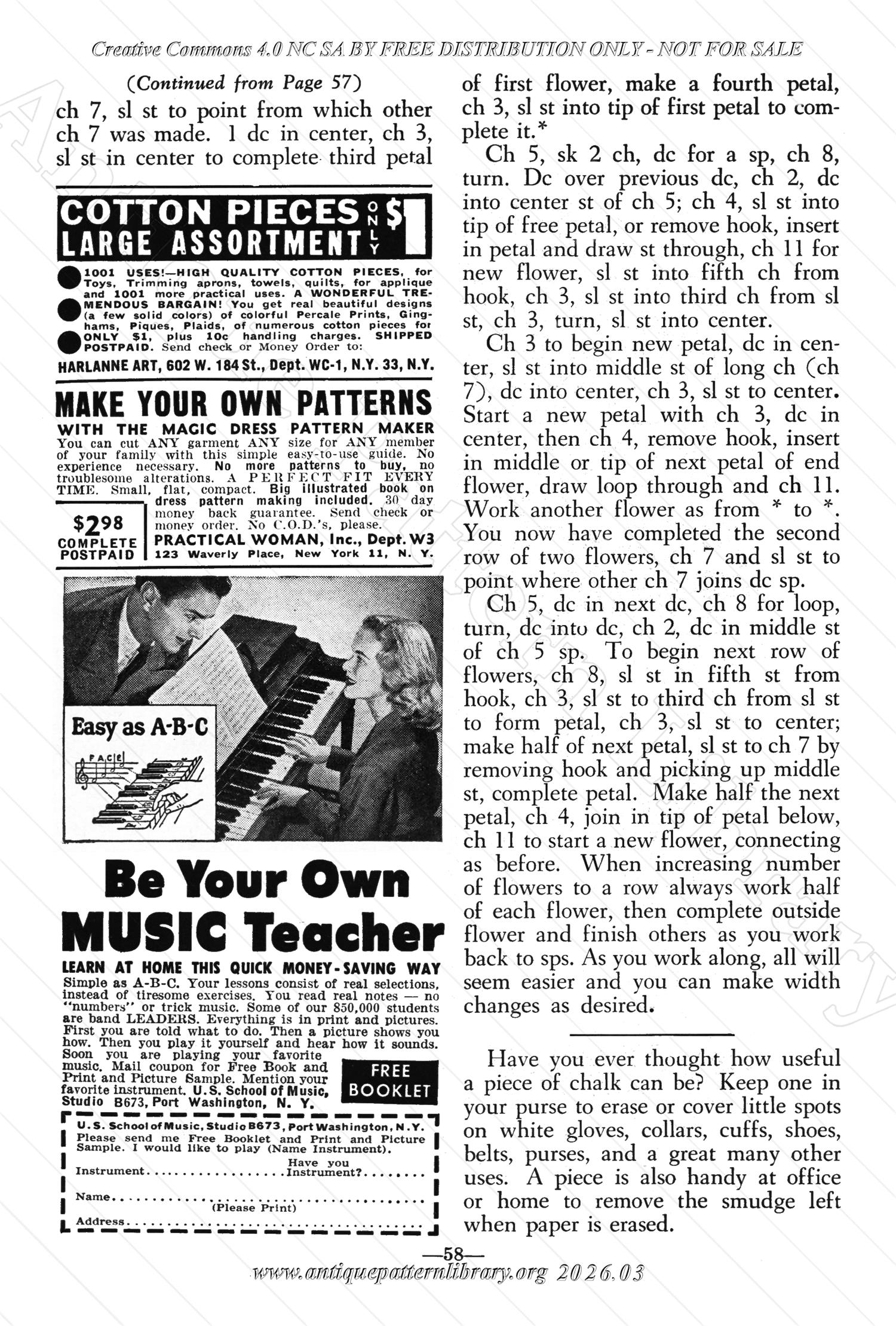 I-WB176 The Workbasket Volume 17 March 1952 No. 6