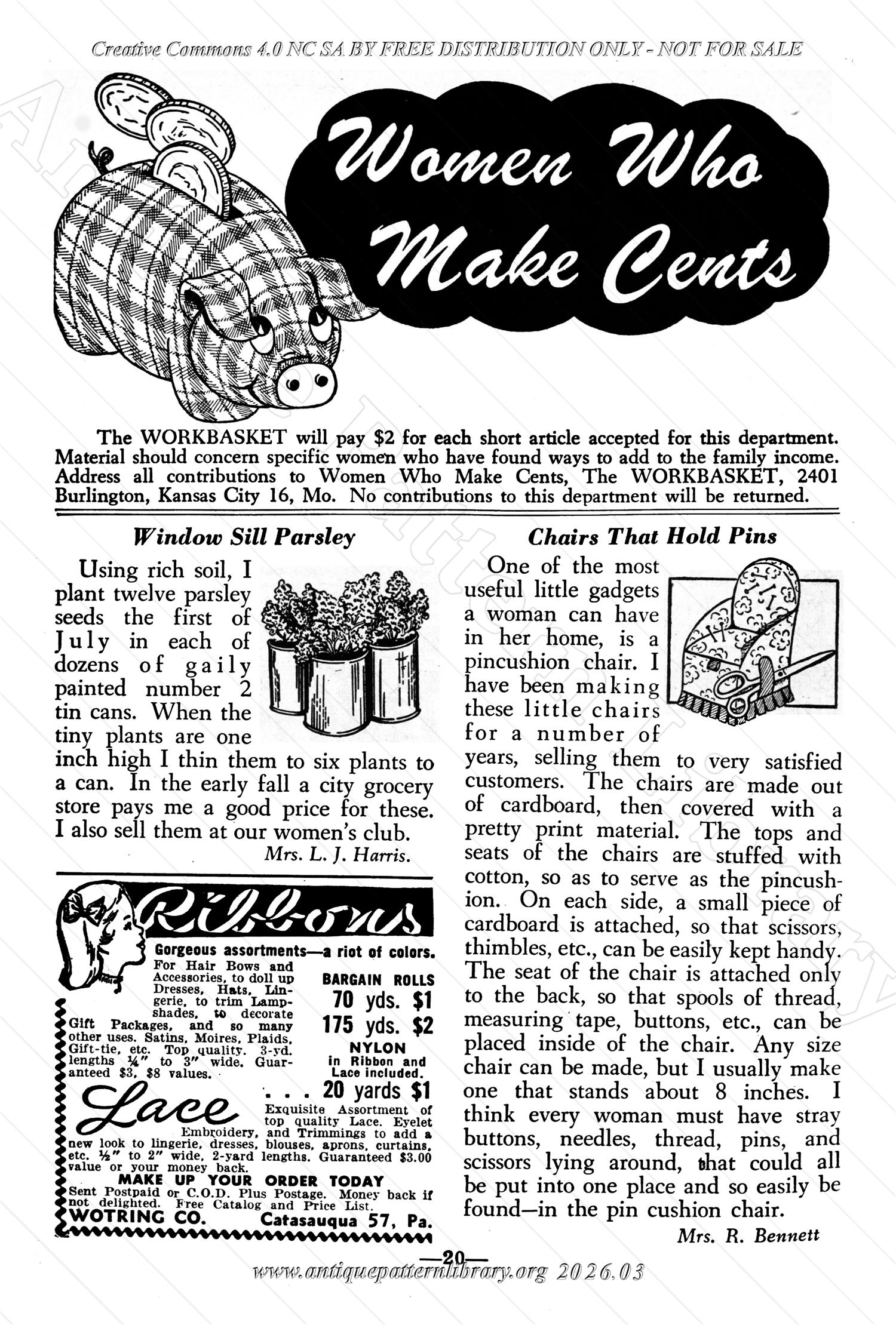 I-WB177 The Workbasket Volume 17 April 1952 No. 7