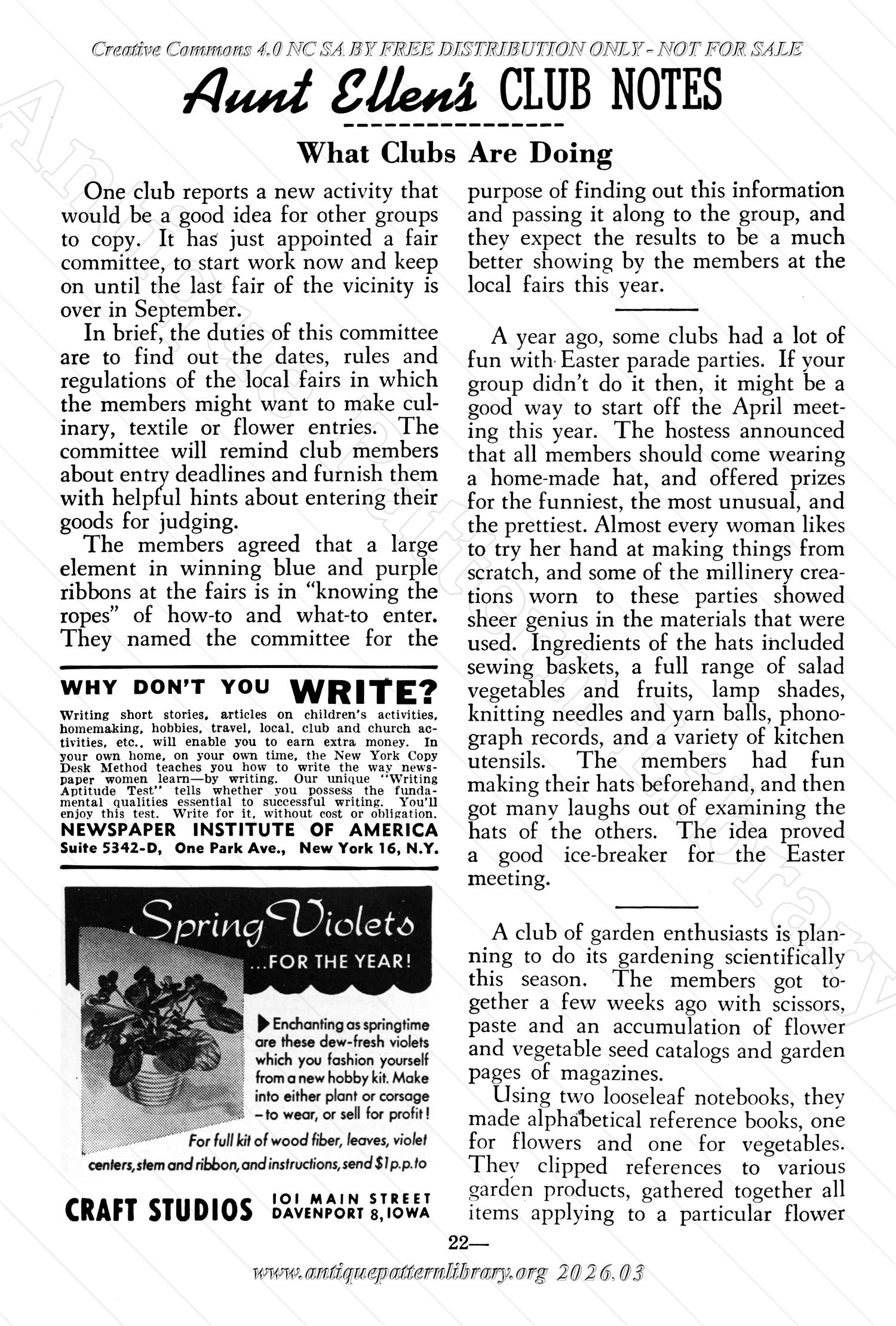 I-WB177 The Workbasket Volume 17 April 1952 No. 7