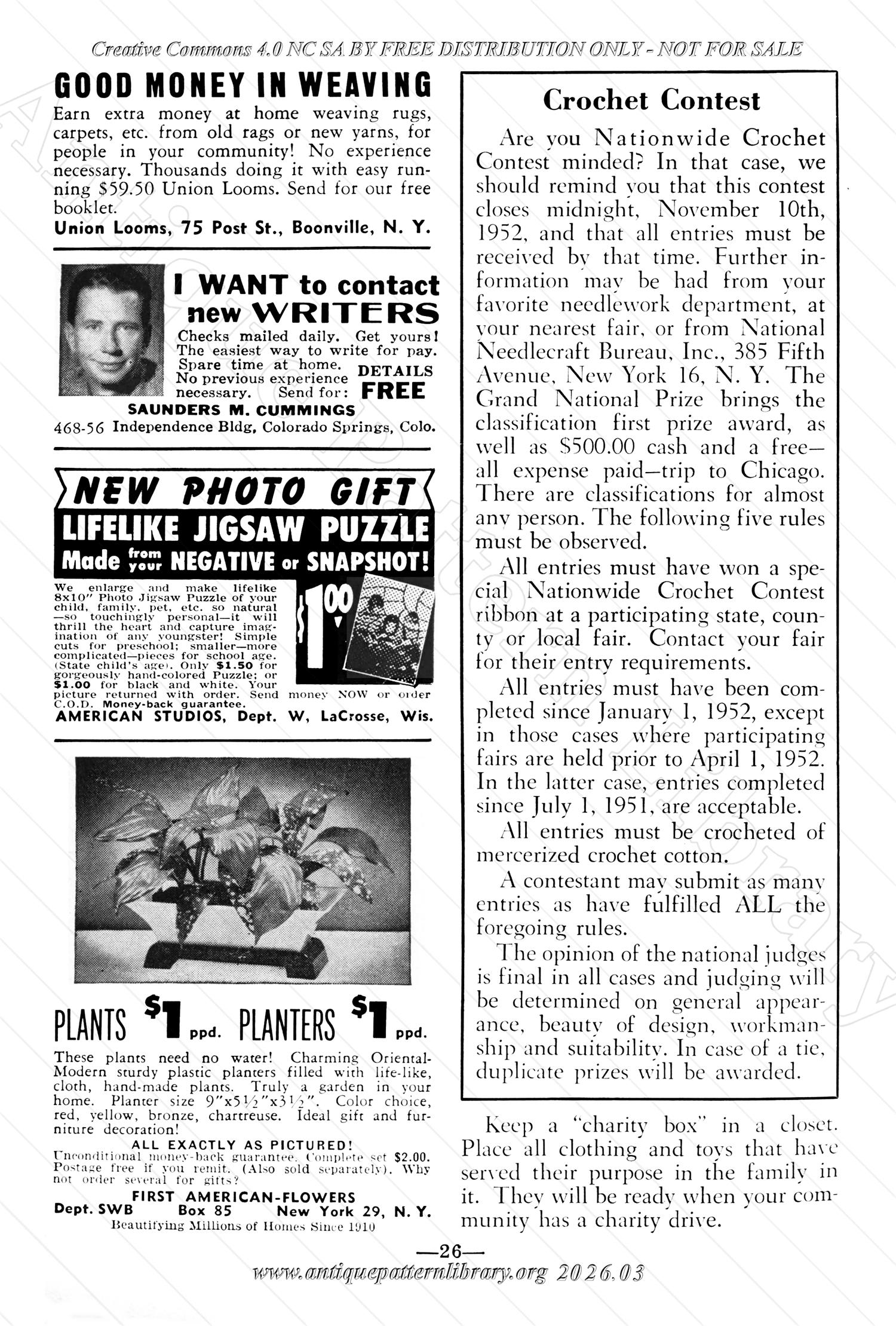 I-WB177 The Workbasket Volume 17 April 1952 No. 7