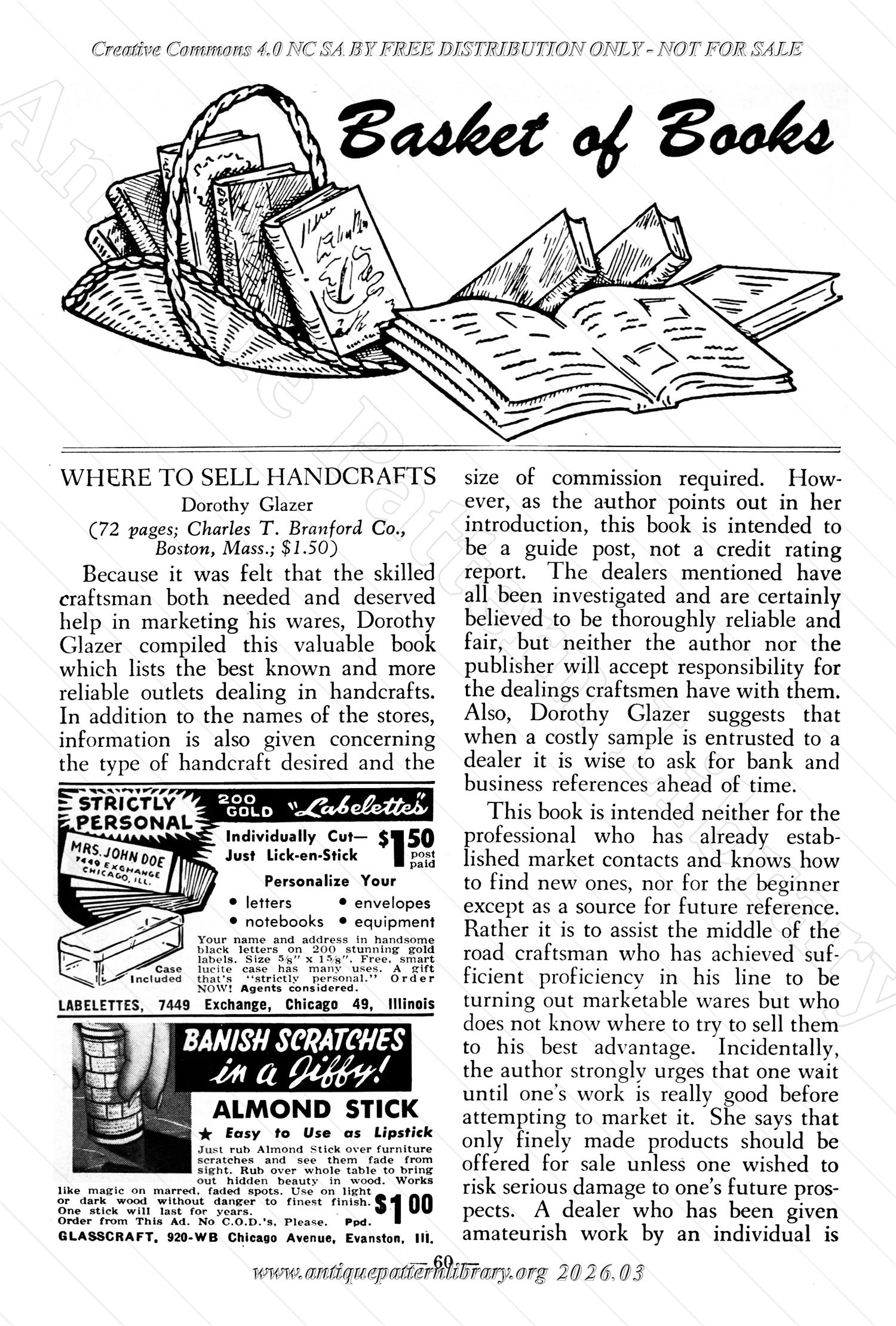 I-WB177 The Workbasket Volume 17 April 1952 No. 7