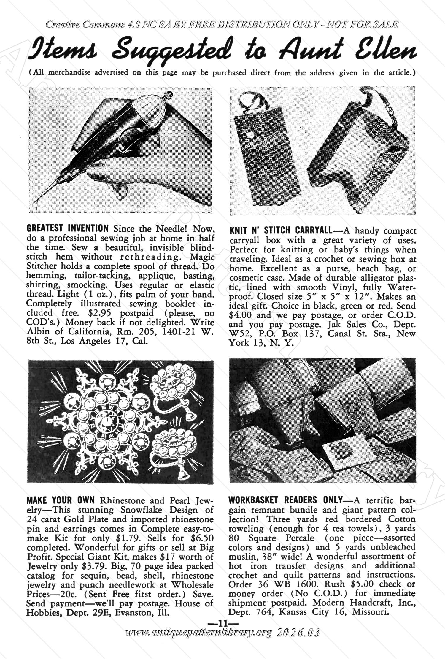 I-WB178 The Workbasket Volume 17 May 1952 No. 8