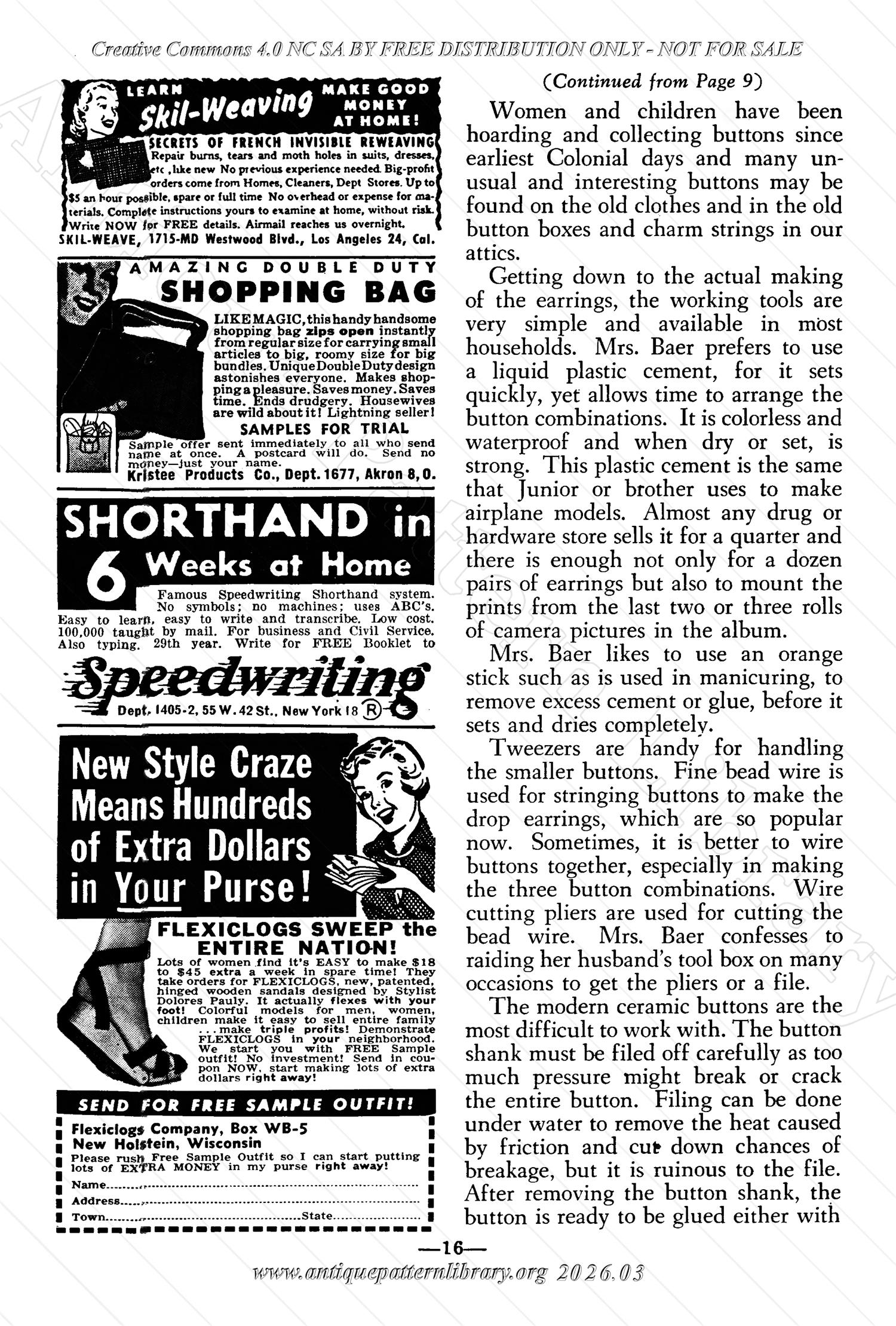 I-WB178 The Workbasket Volume 17 May 1952 No. 8