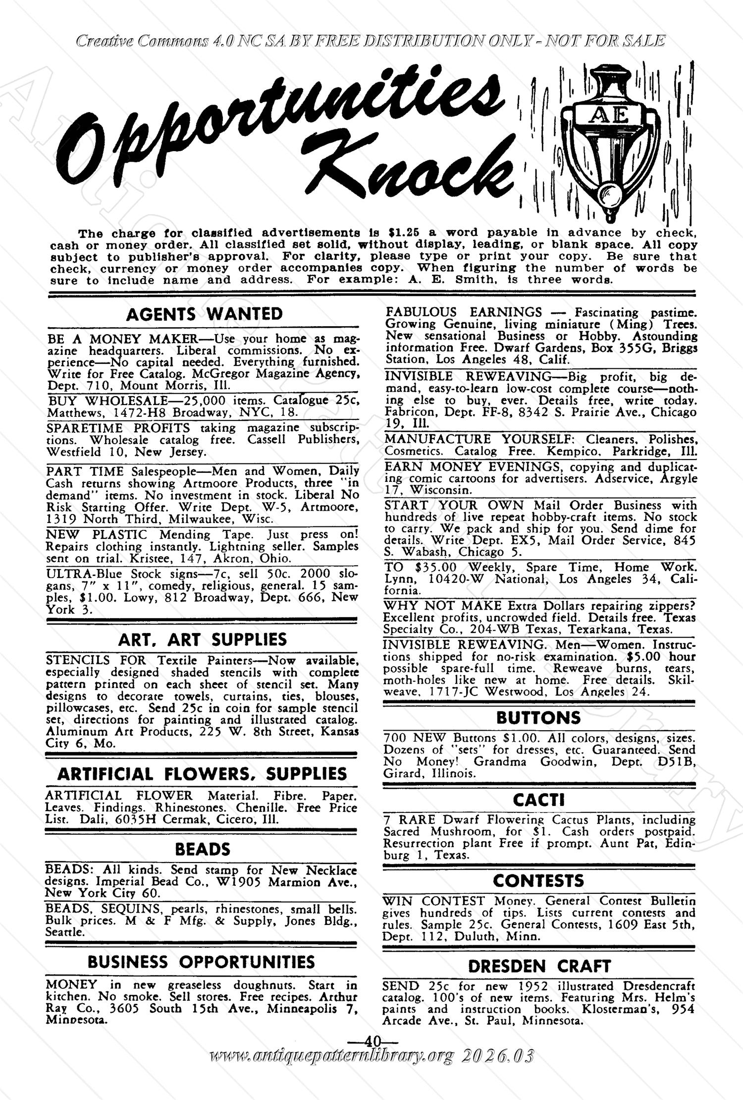 I-WB178 The Workbasket Volume 17 May 1952 No. 8