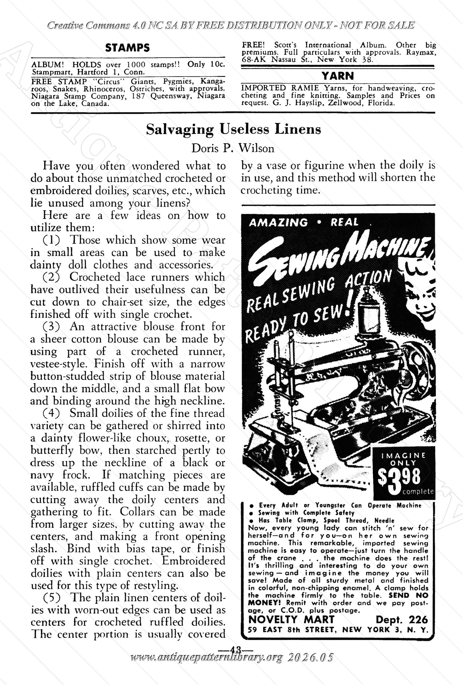 I-WB179 The Workbasket Volume 17 June 1952 No. 9