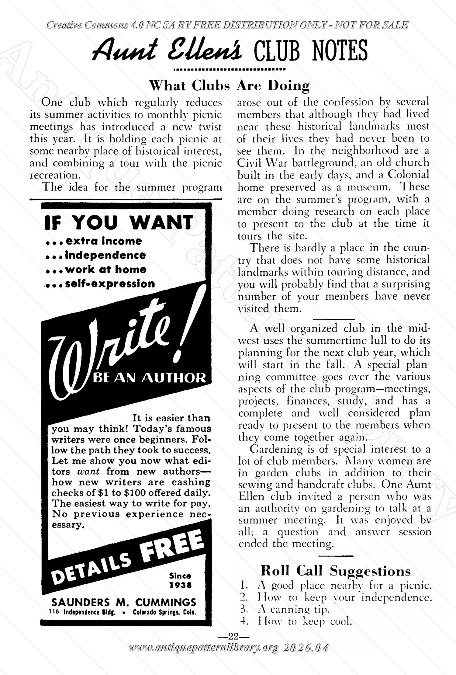 I-WB17A The Workbasket Volume 17 July 1952 No. 10