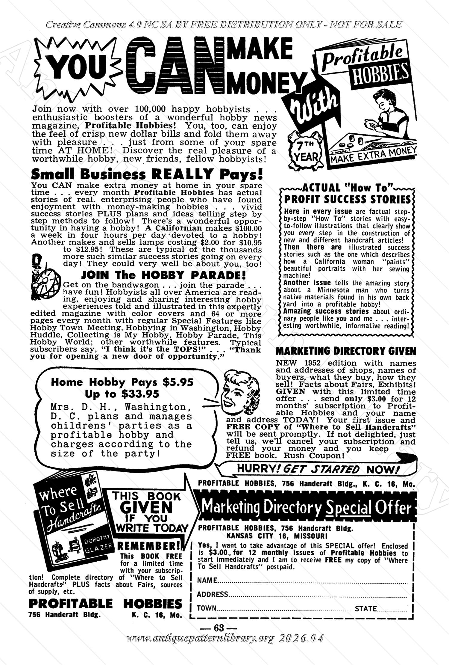 I-WB17A The Workbasket Volume 17 July 1952 No. 10