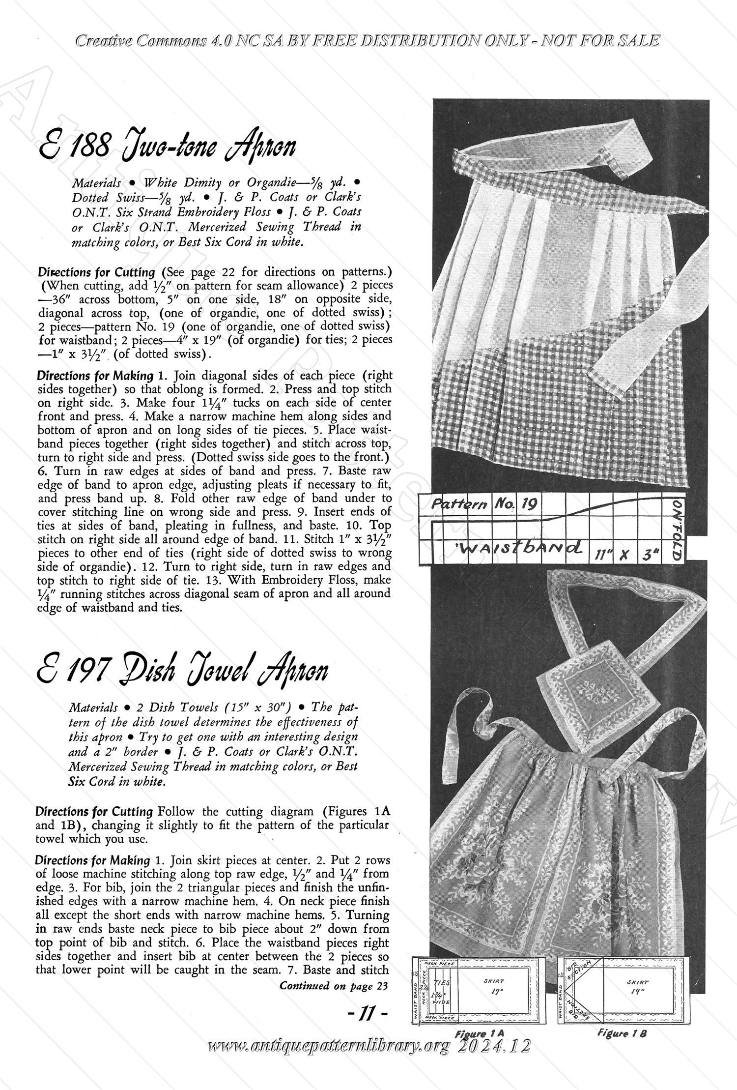 J-CB002 Clark's O.N.T. J&P Coats Gift Bazaar Sewing Suggestions