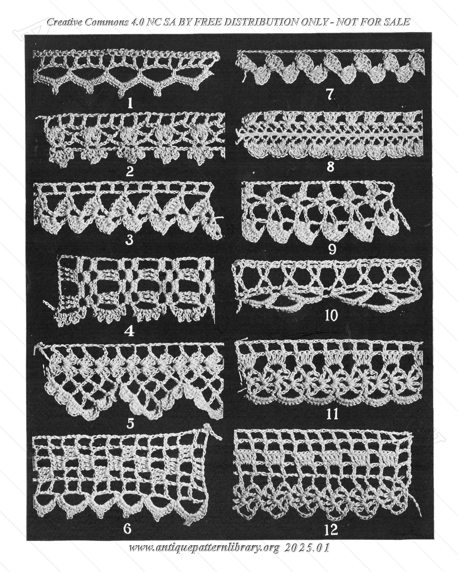 J-PA054 Crocheted Edgings and Insertions