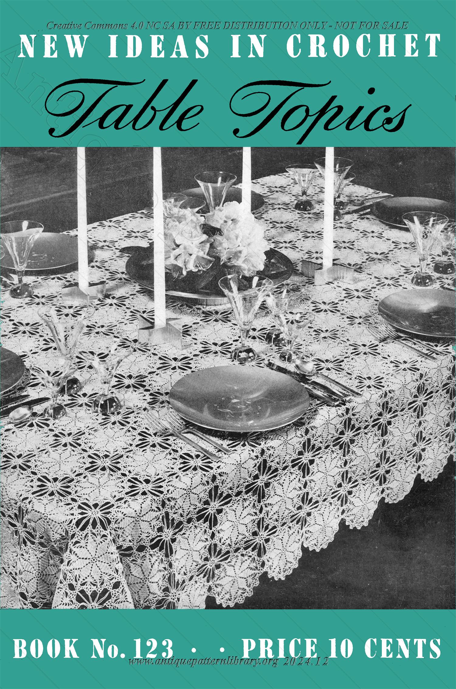 J-PA256 Table Topics, New Ideas in Crochet