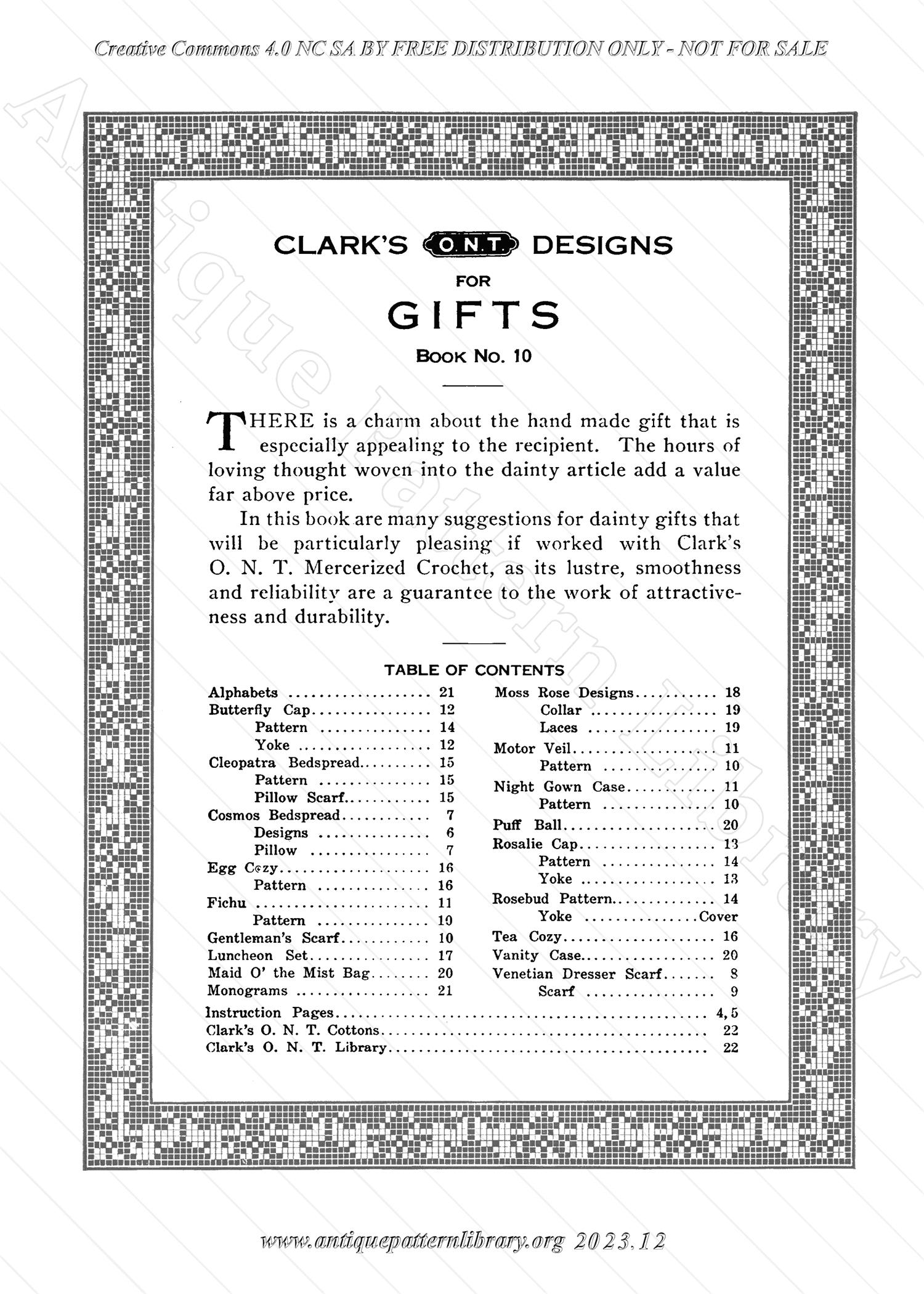 J-PA276 Clark's O.N.T. Designs for Gifts