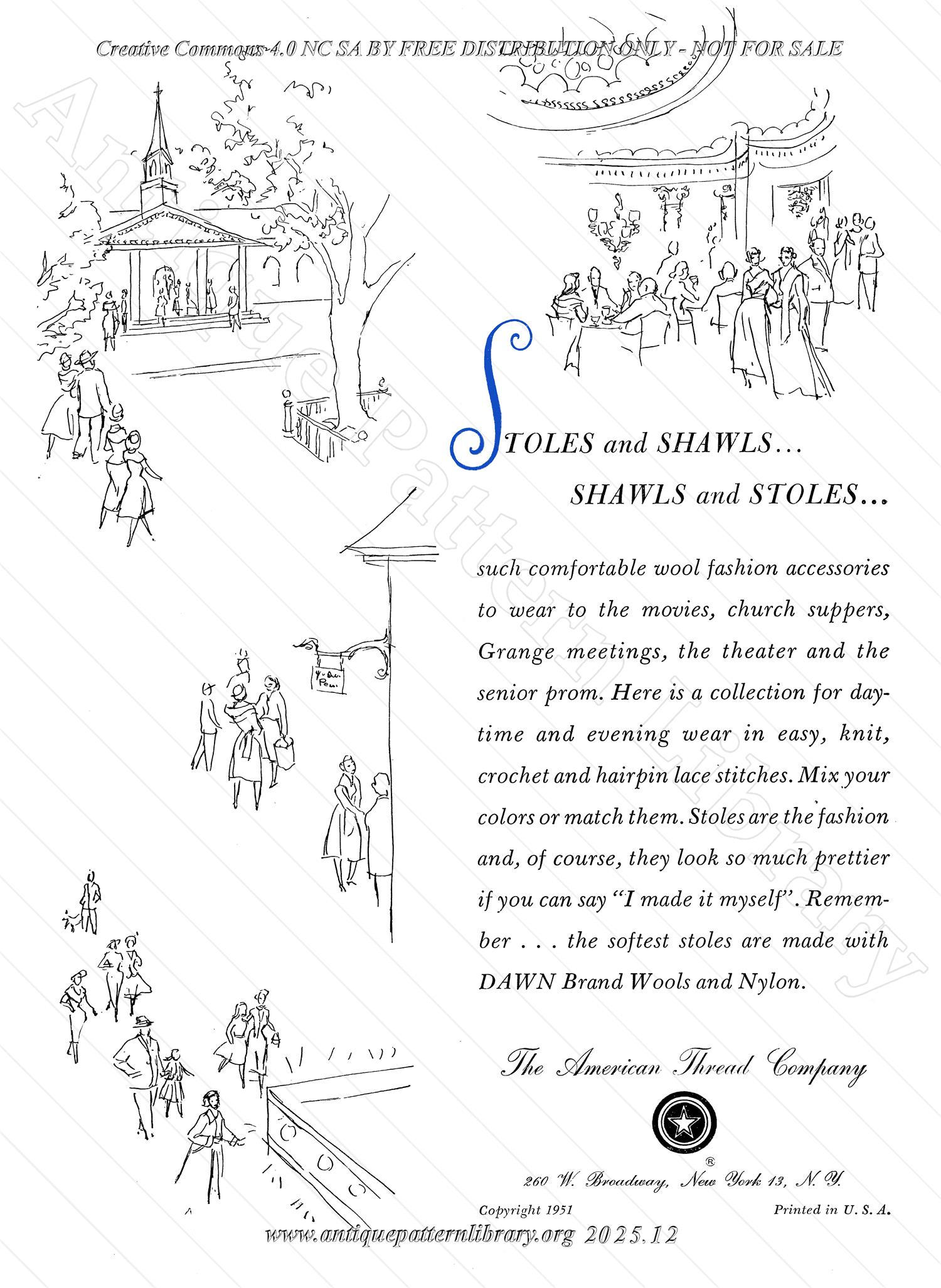 M-CB016 Stoles and Shawls Book No. 86