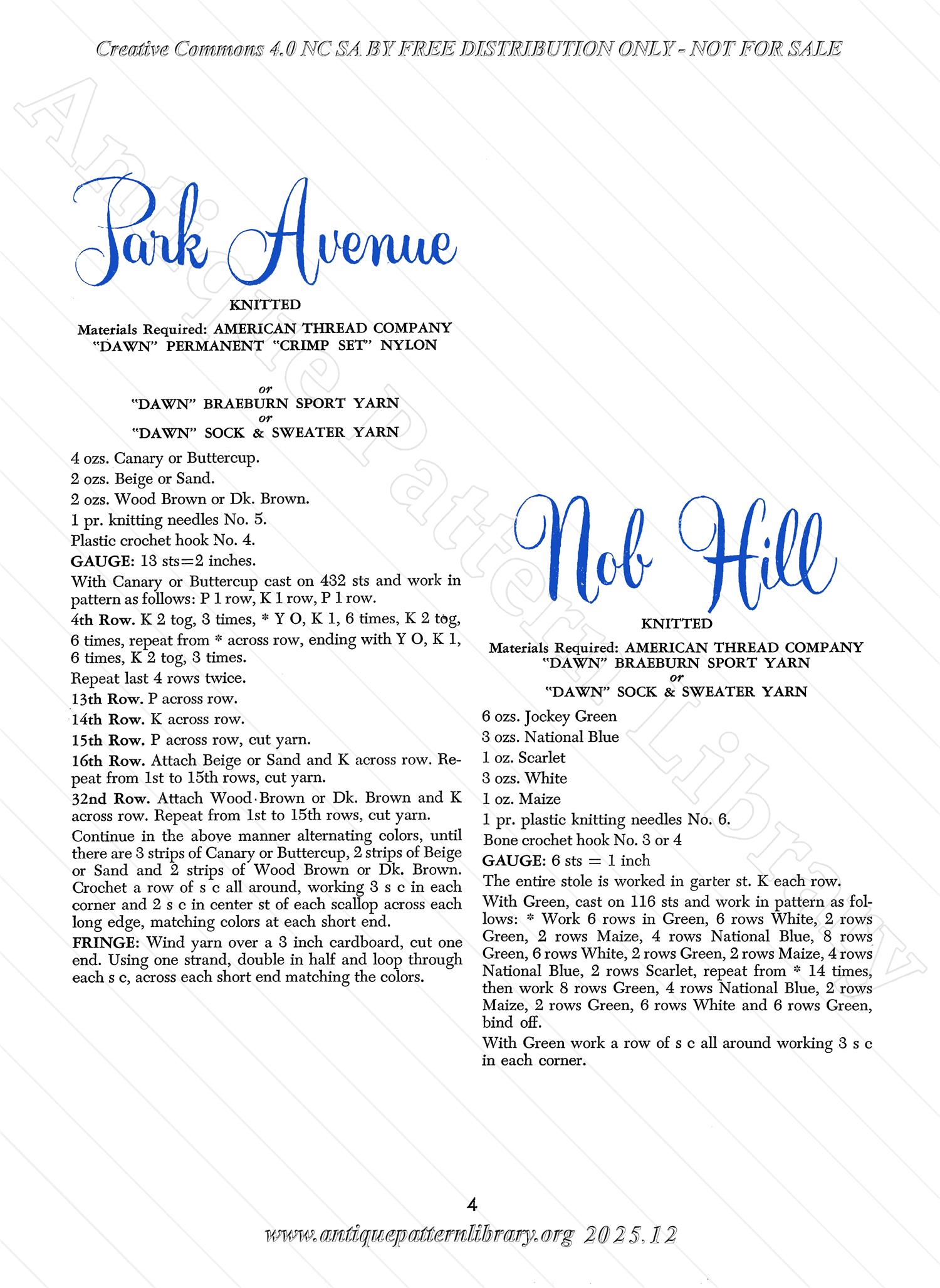 M-CB016 Stoles and Shawls Book No. 86