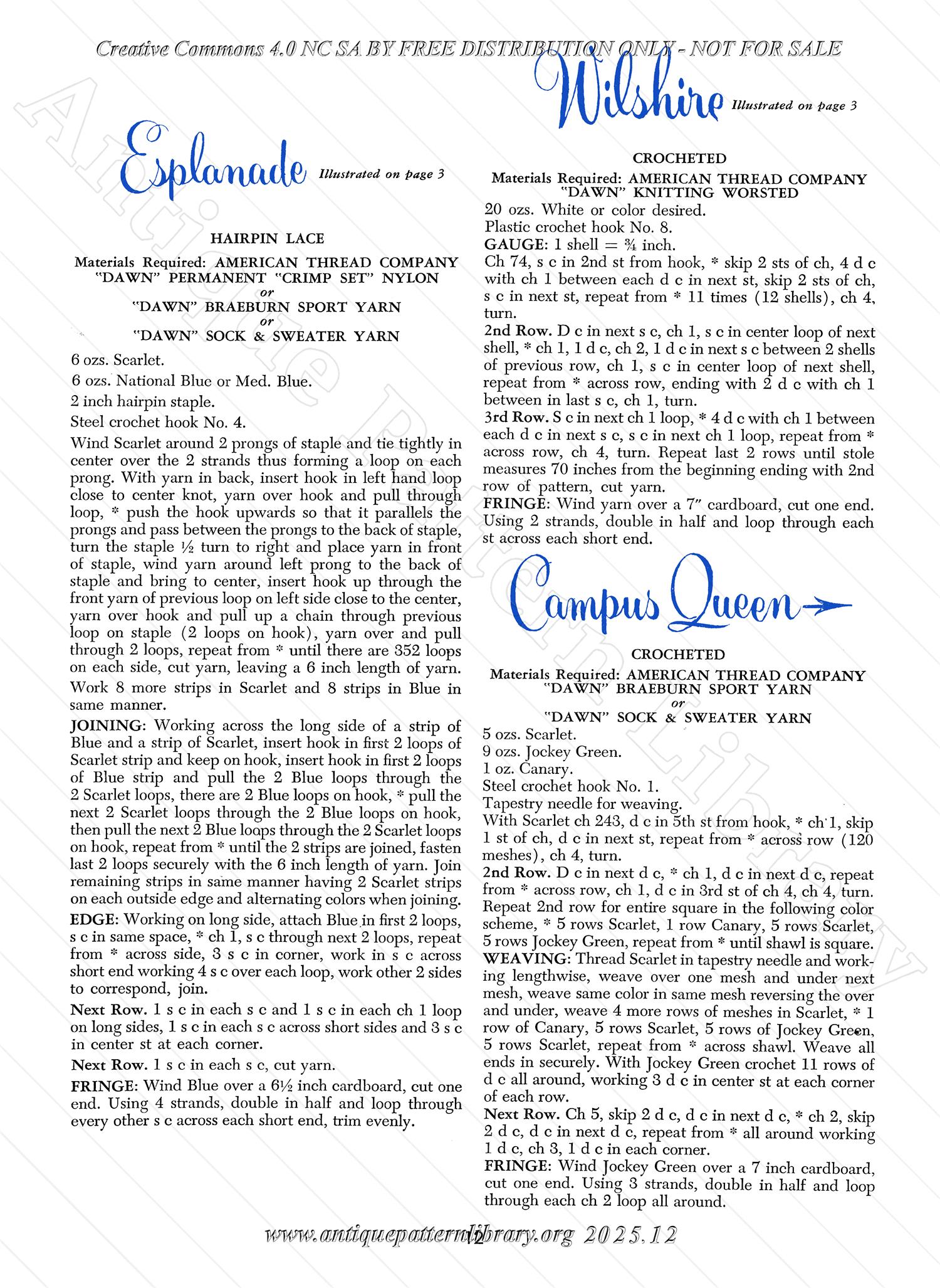 M-CB016 Stoles and Shawls Book No. 86