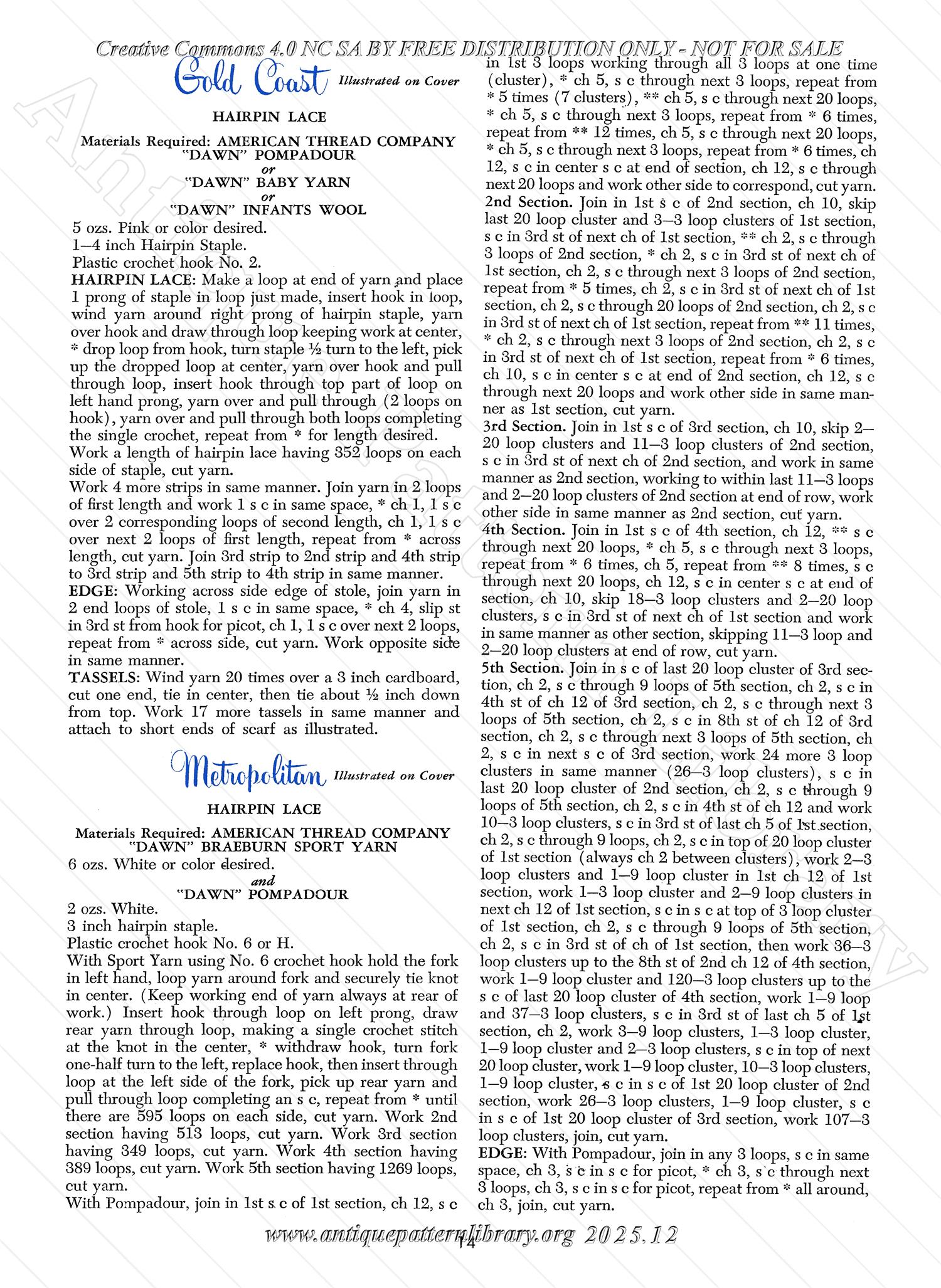 M-CB016 Stoles and Shawls Book No. 86