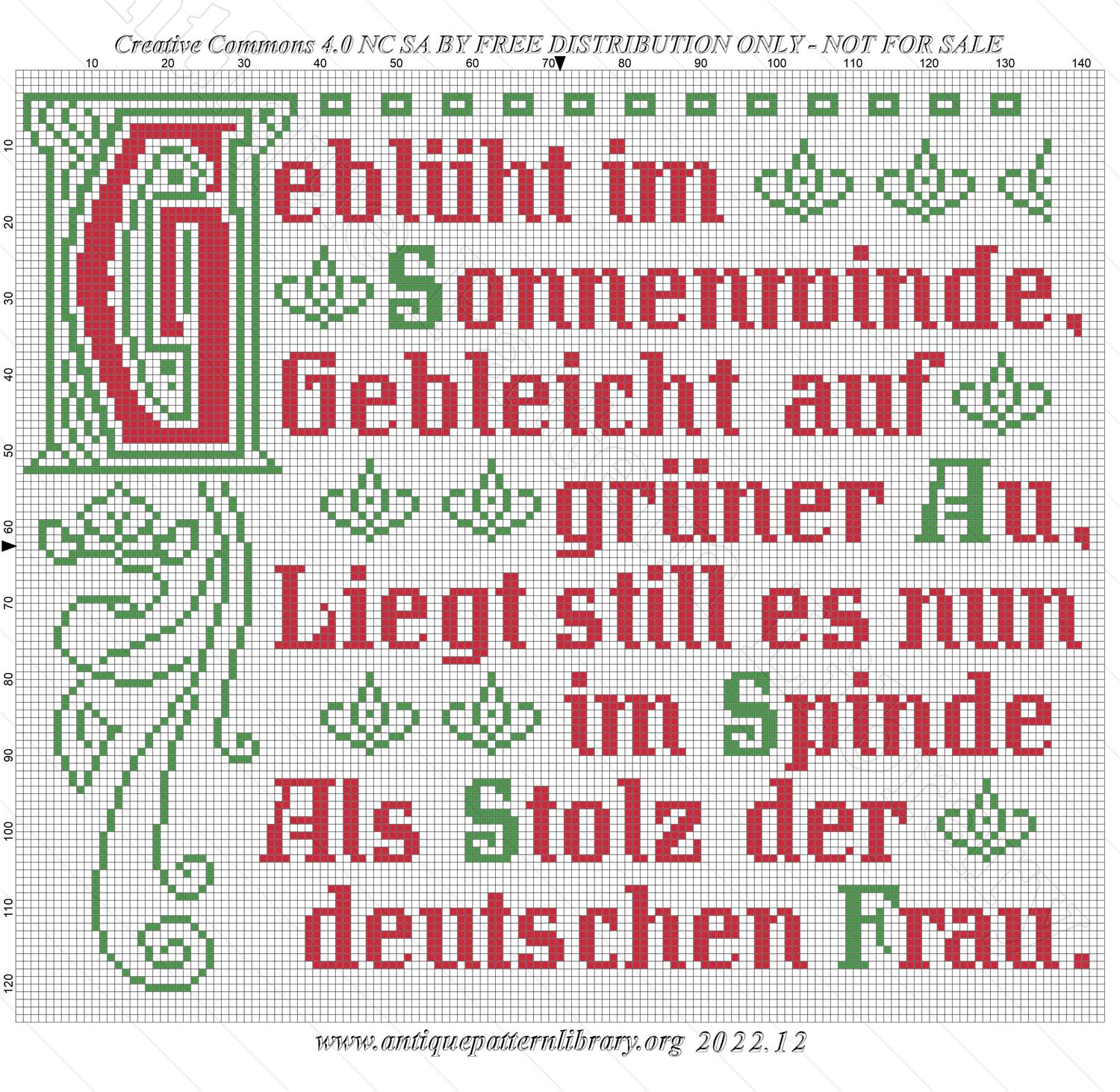 M-DK001 Eight traditional German maxims