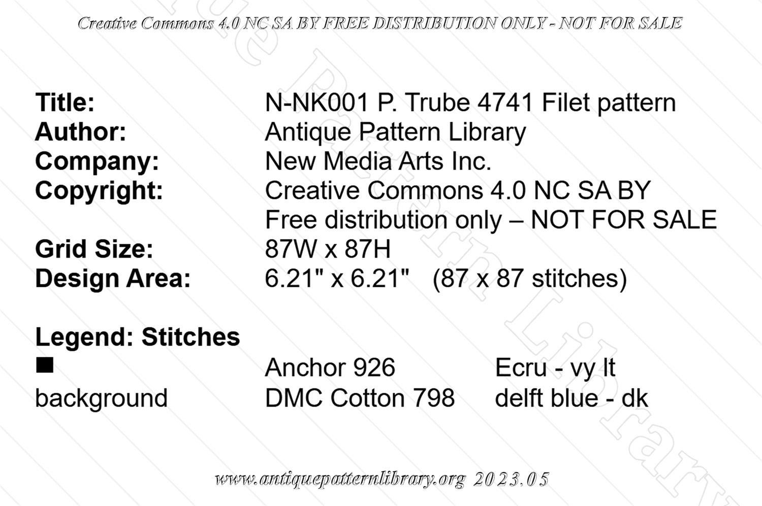 N-NK001 Filet pattern