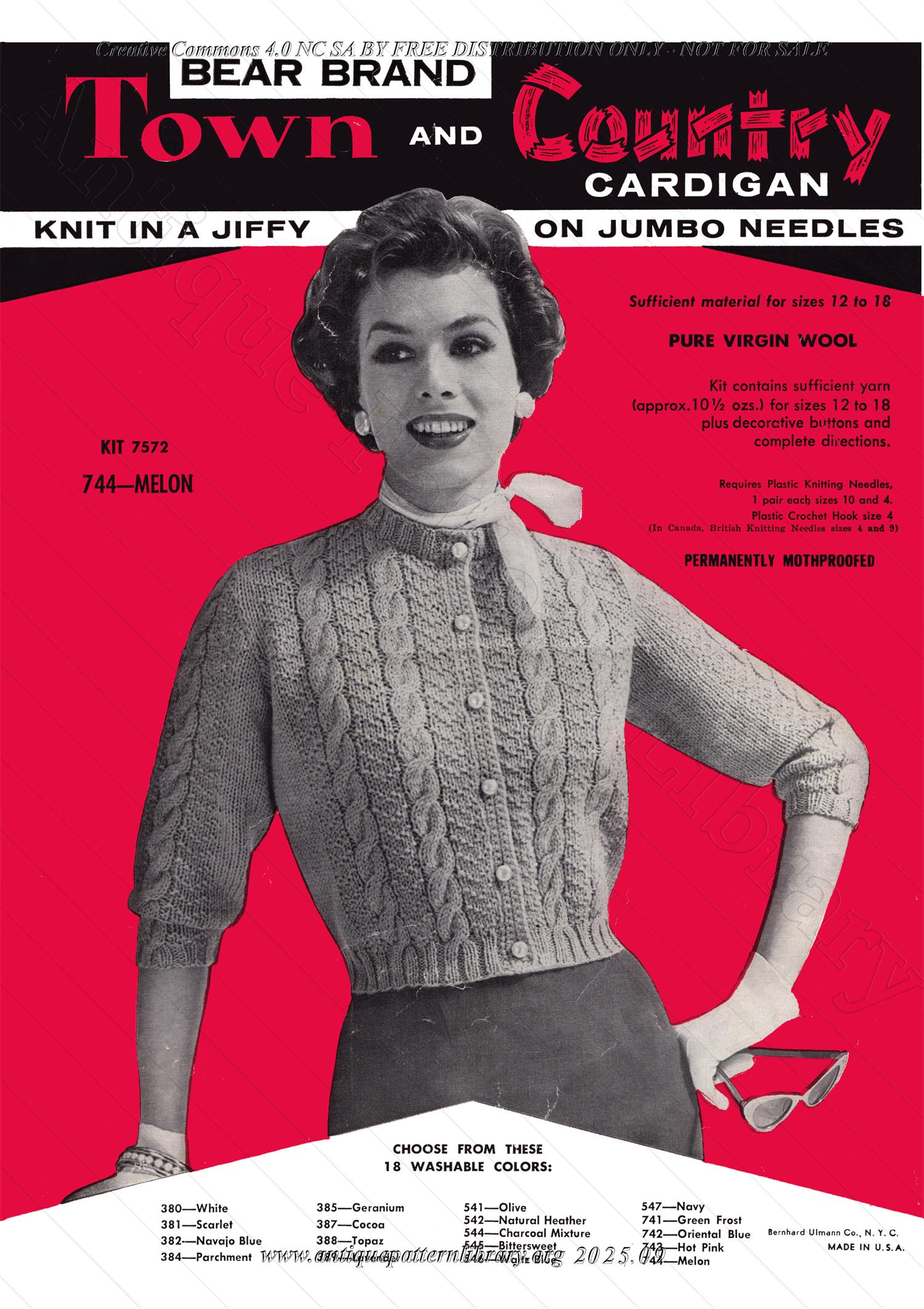 P-NK003 Town and Country Cardigan