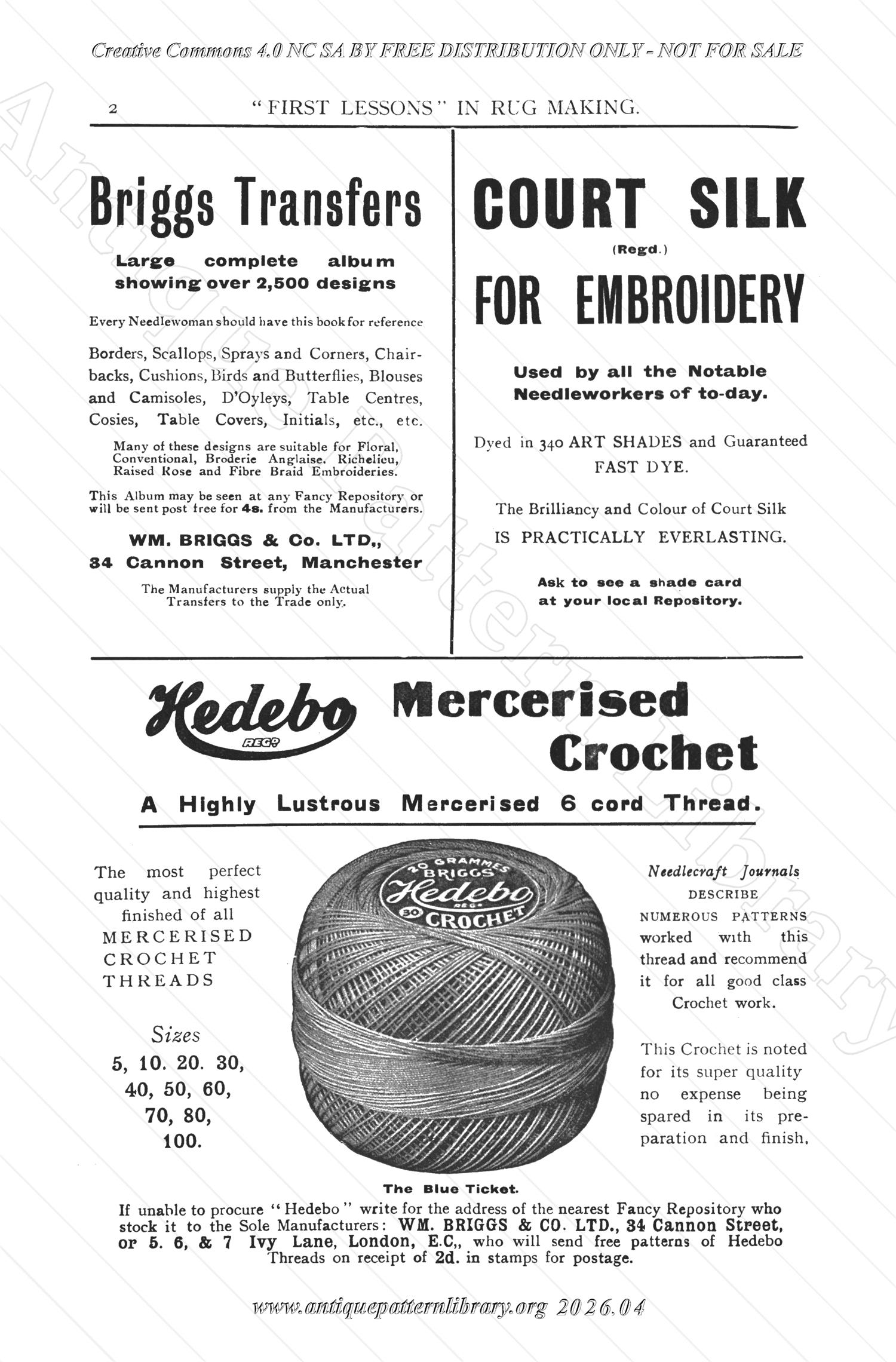 P-NK005 First Lessons in Rug Making