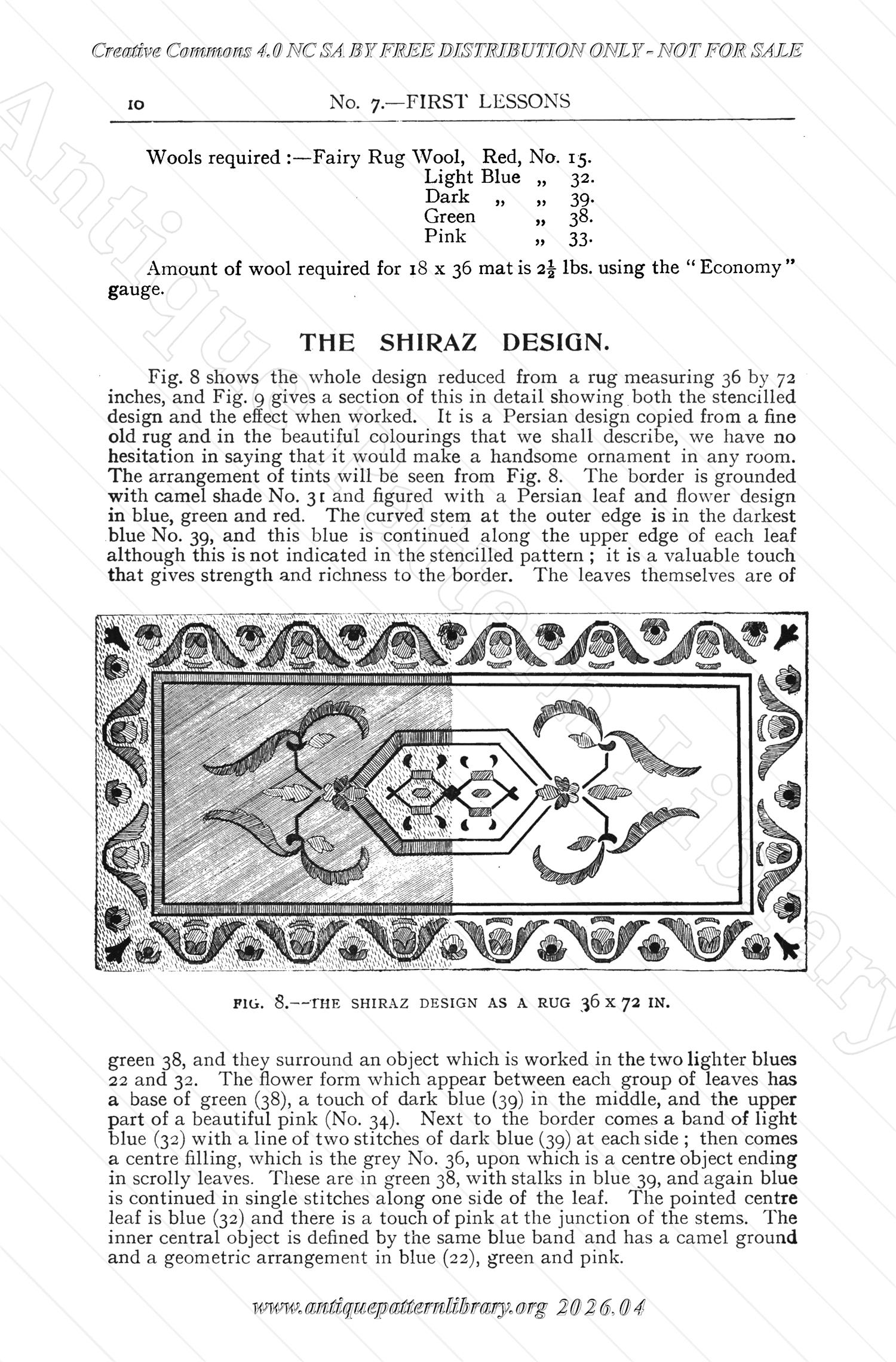 P-NK005 First Lessons in Rug Making