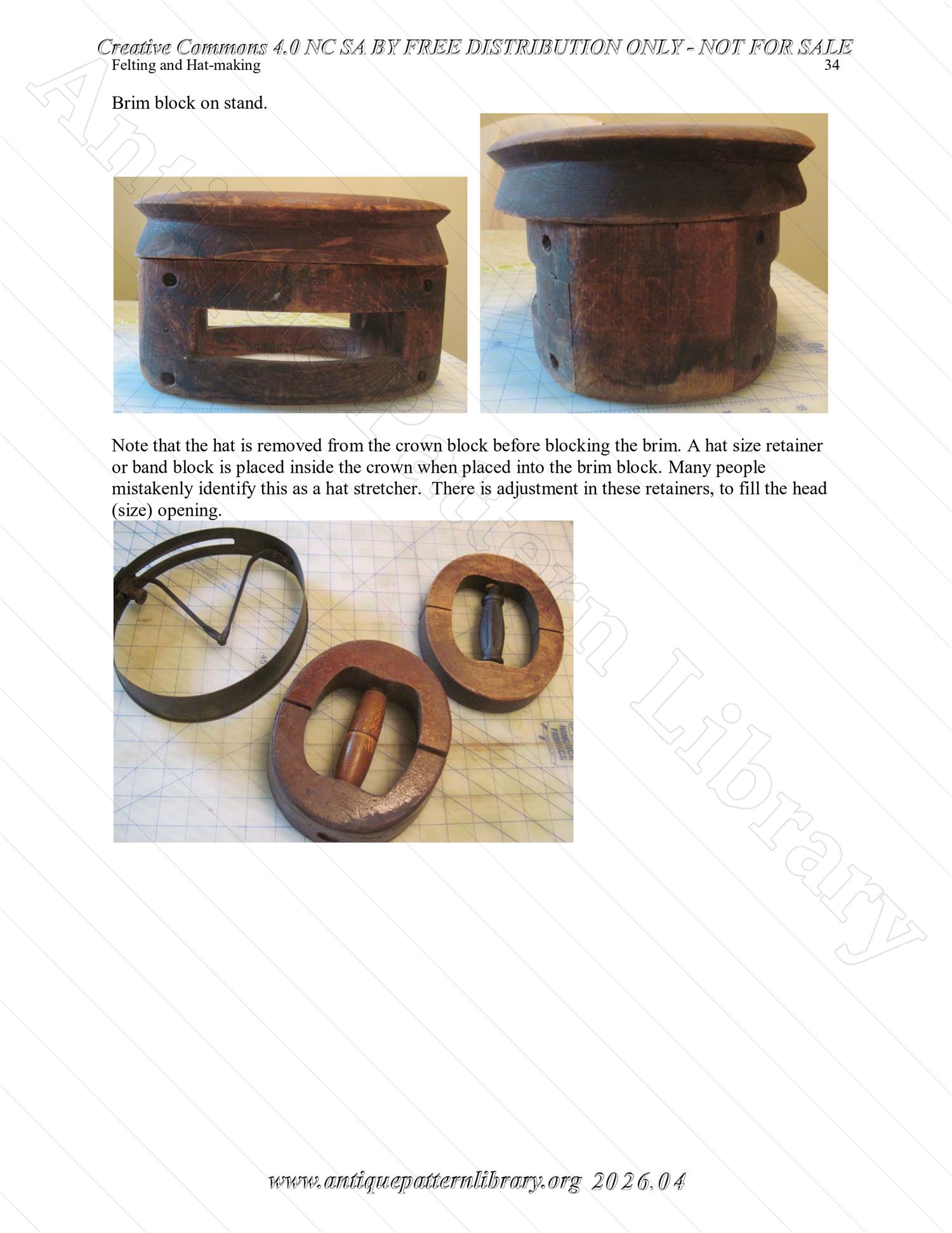 Q-HW001 Interpreting Felting and Hat-Making at Lincoln's New Salem State Historic Site (1830s)