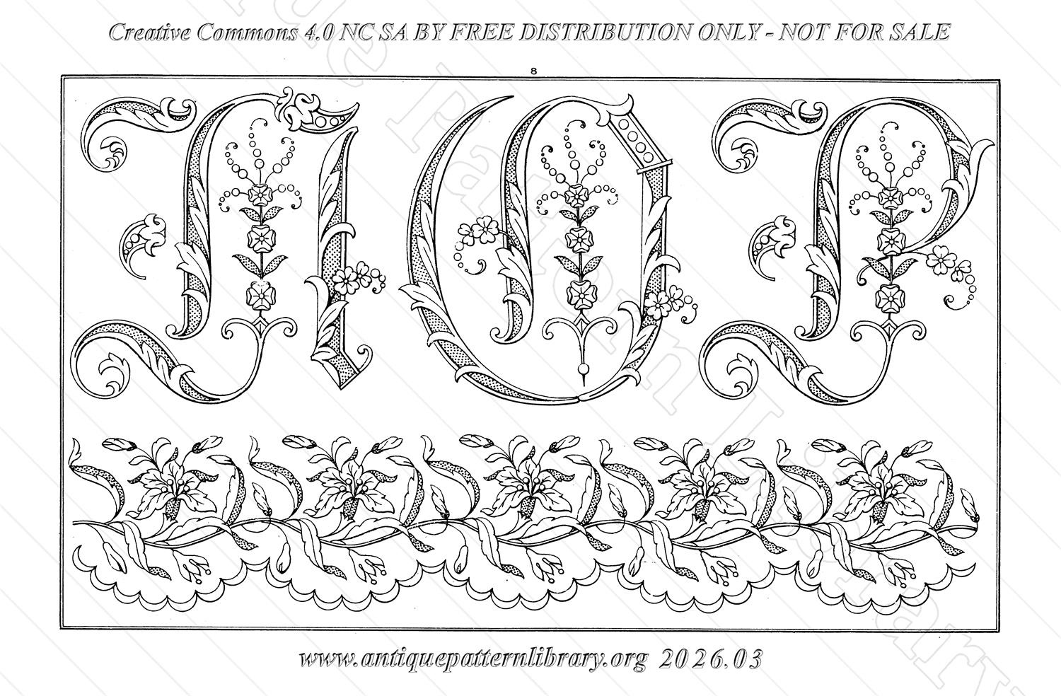 Q-YS001 Dessins de Broderies