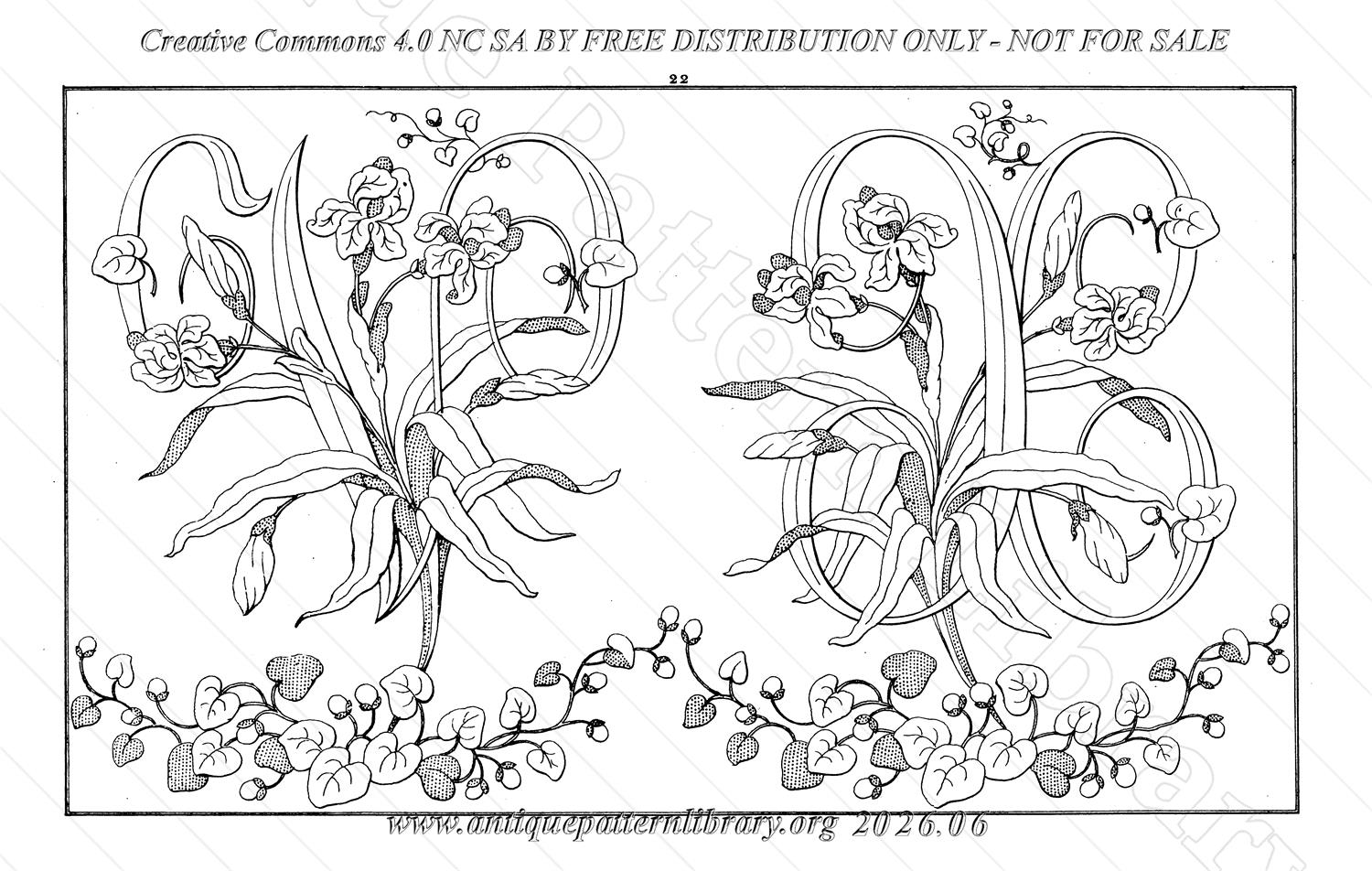 Q-YS002 Dessins de Broderies