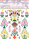 Q-JE004  1876 Jessie Carswell sampler